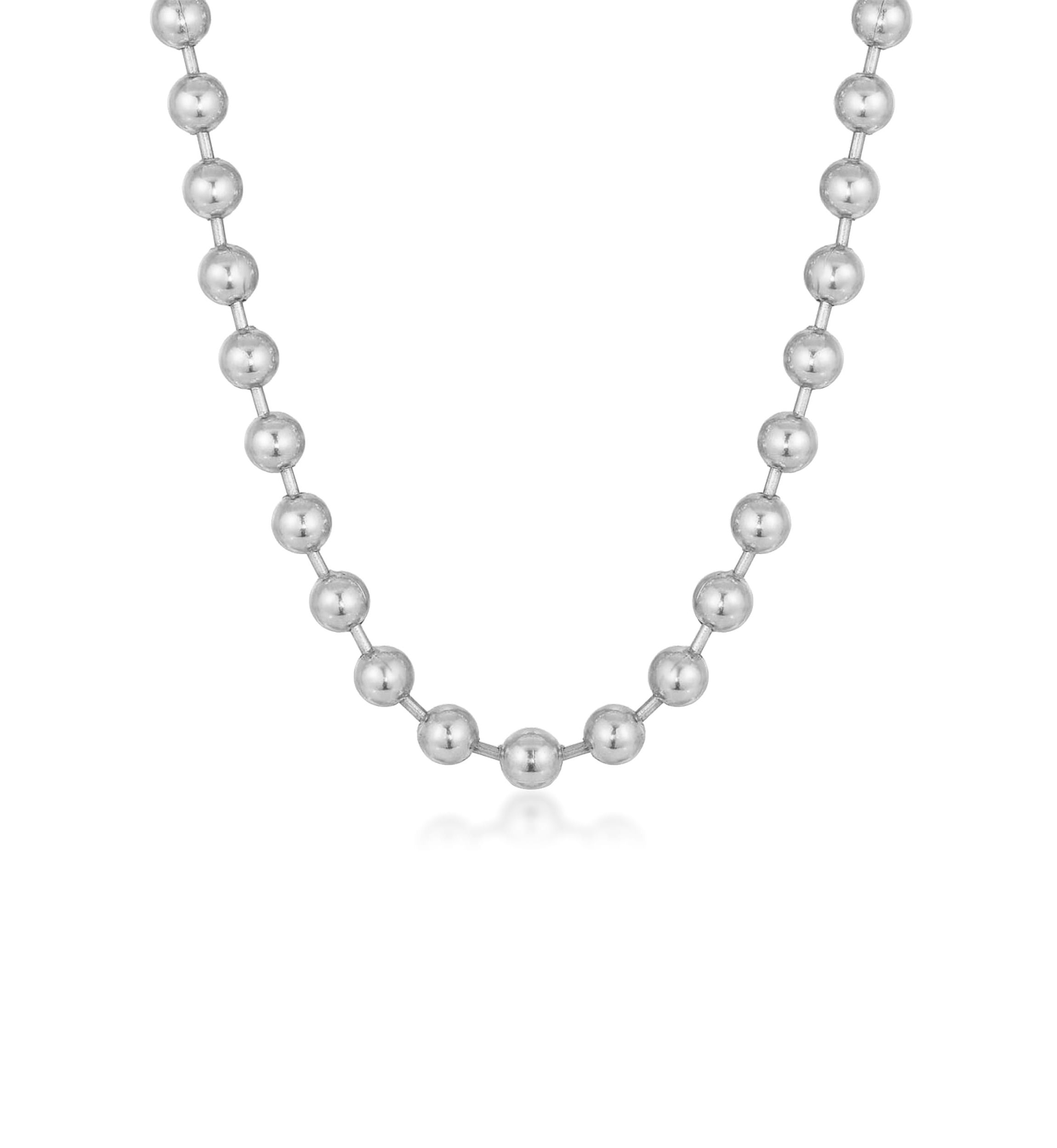 Stainless Steel 10MM Bead Chain Necklace