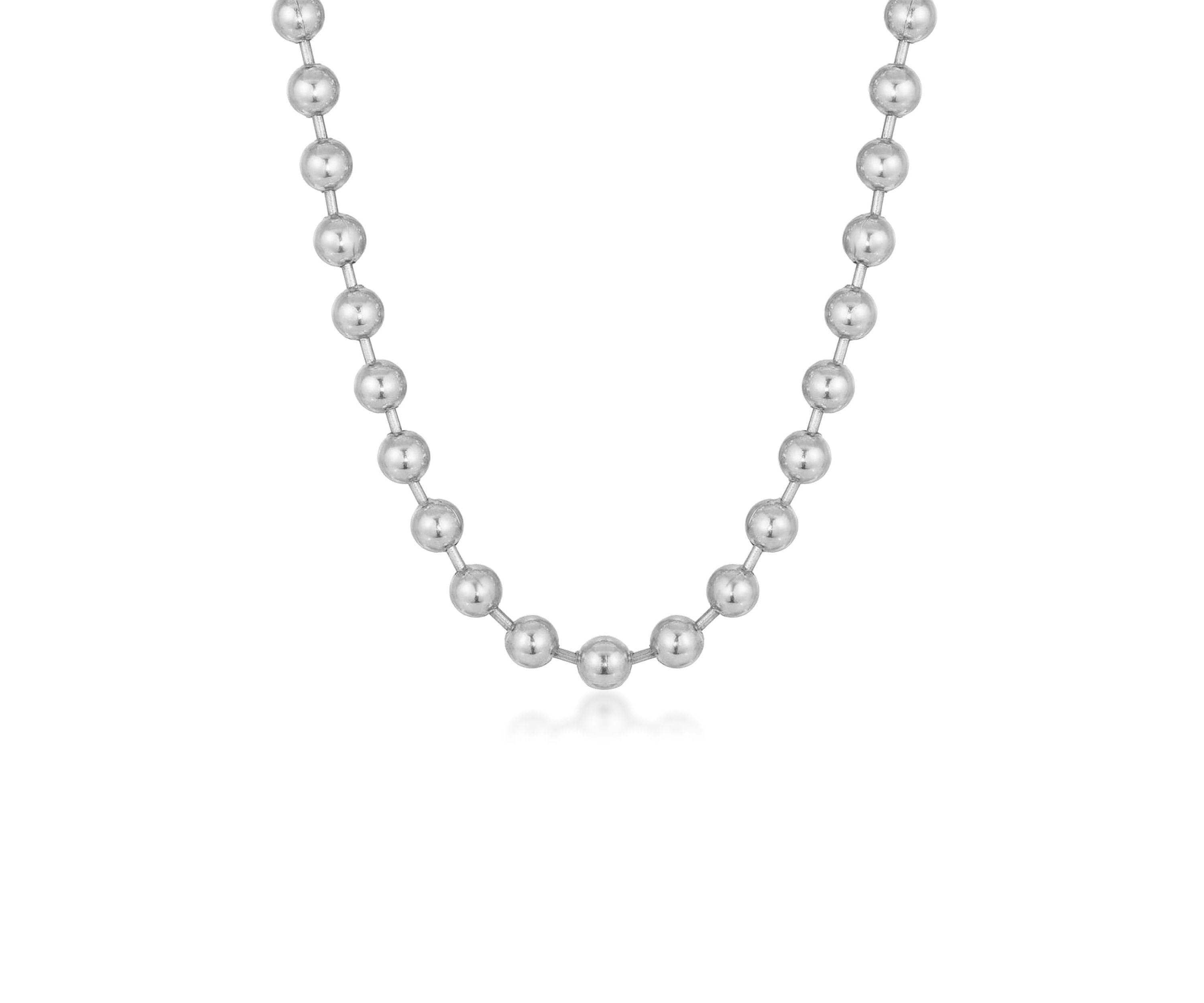 Stainless Steel 10MM Bead Chain Necklace