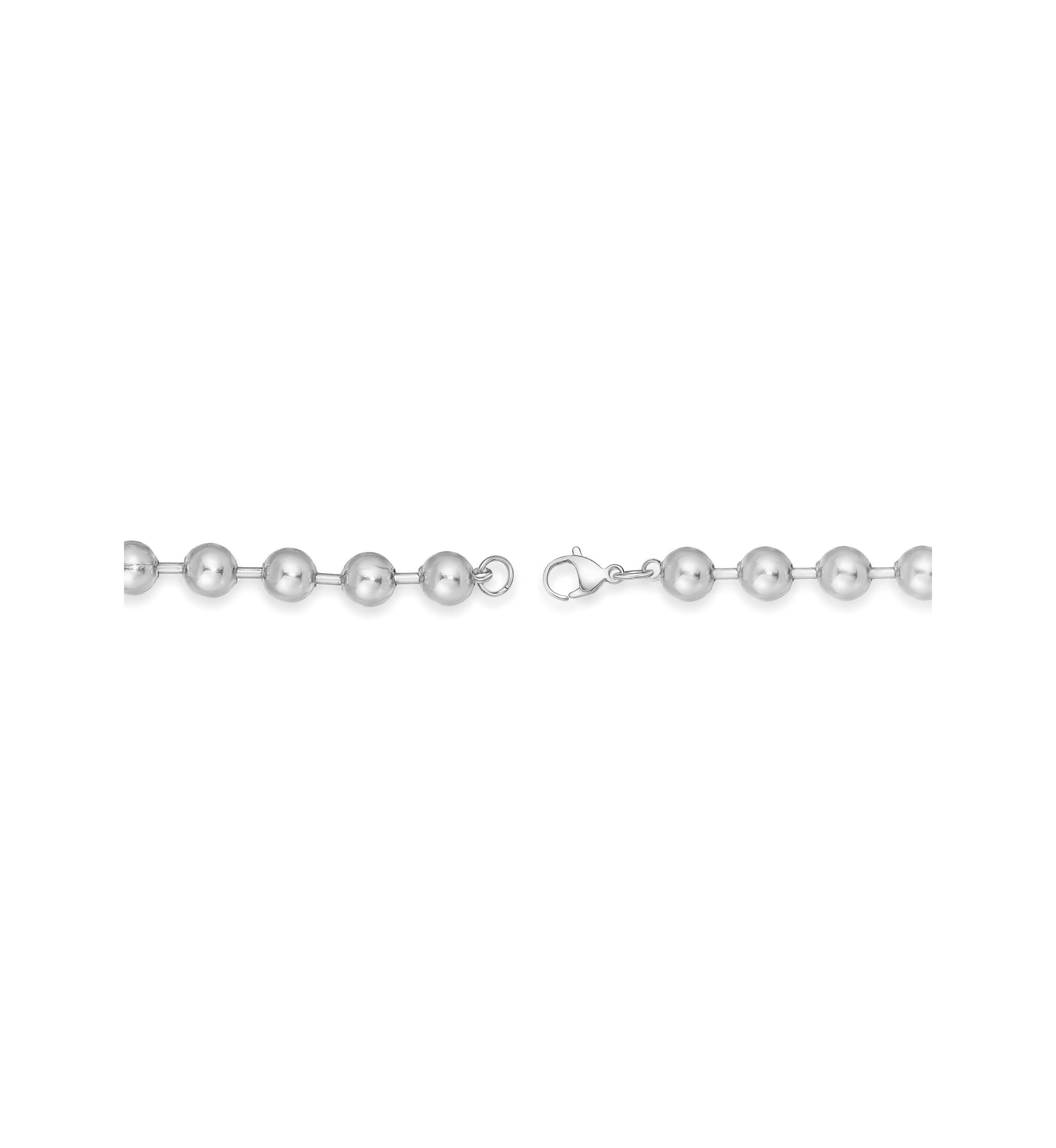 Stainless Steel 10MM Bead Chain Necklace