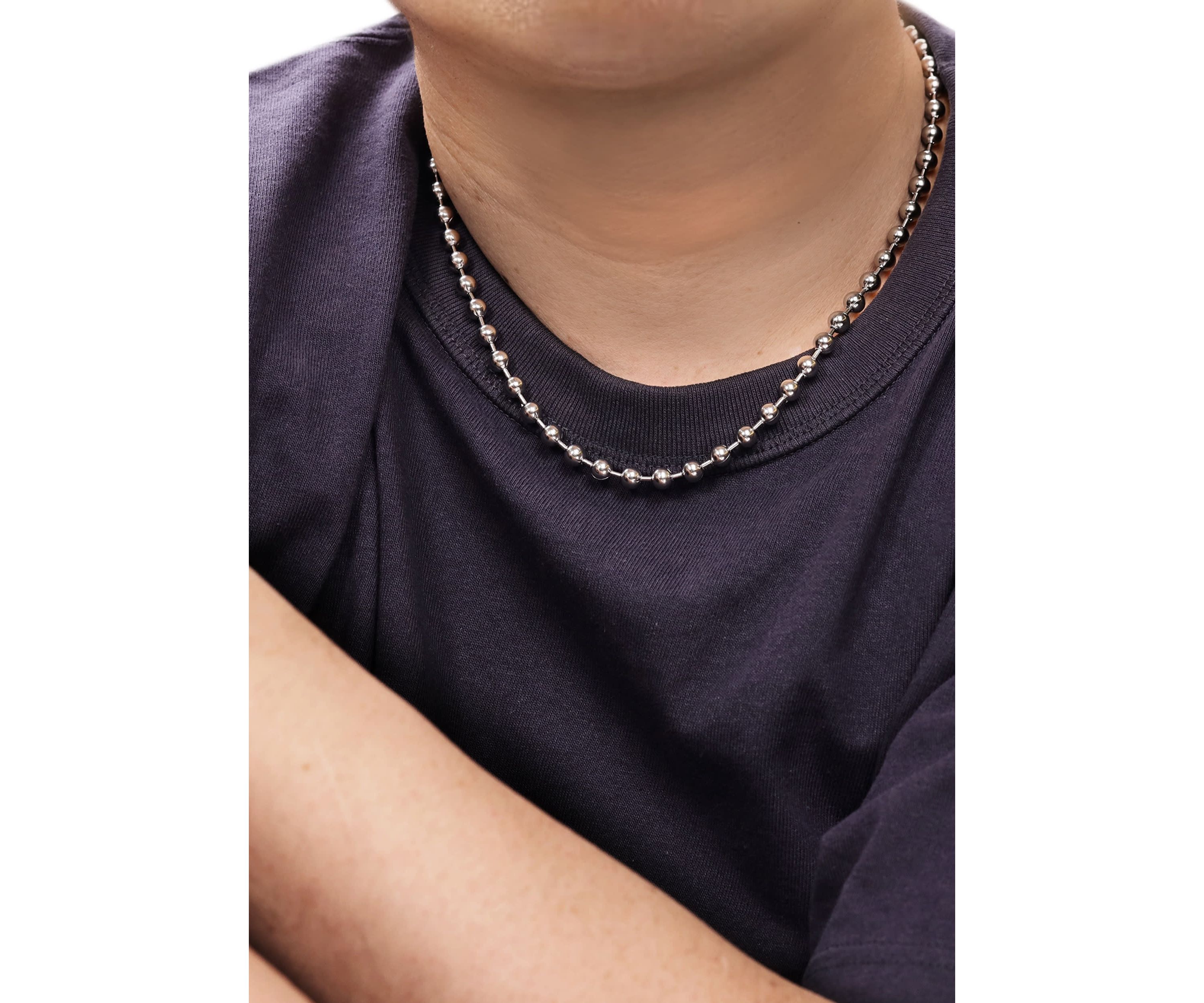 Stainless Steel 6MM Bead Chain Necklace