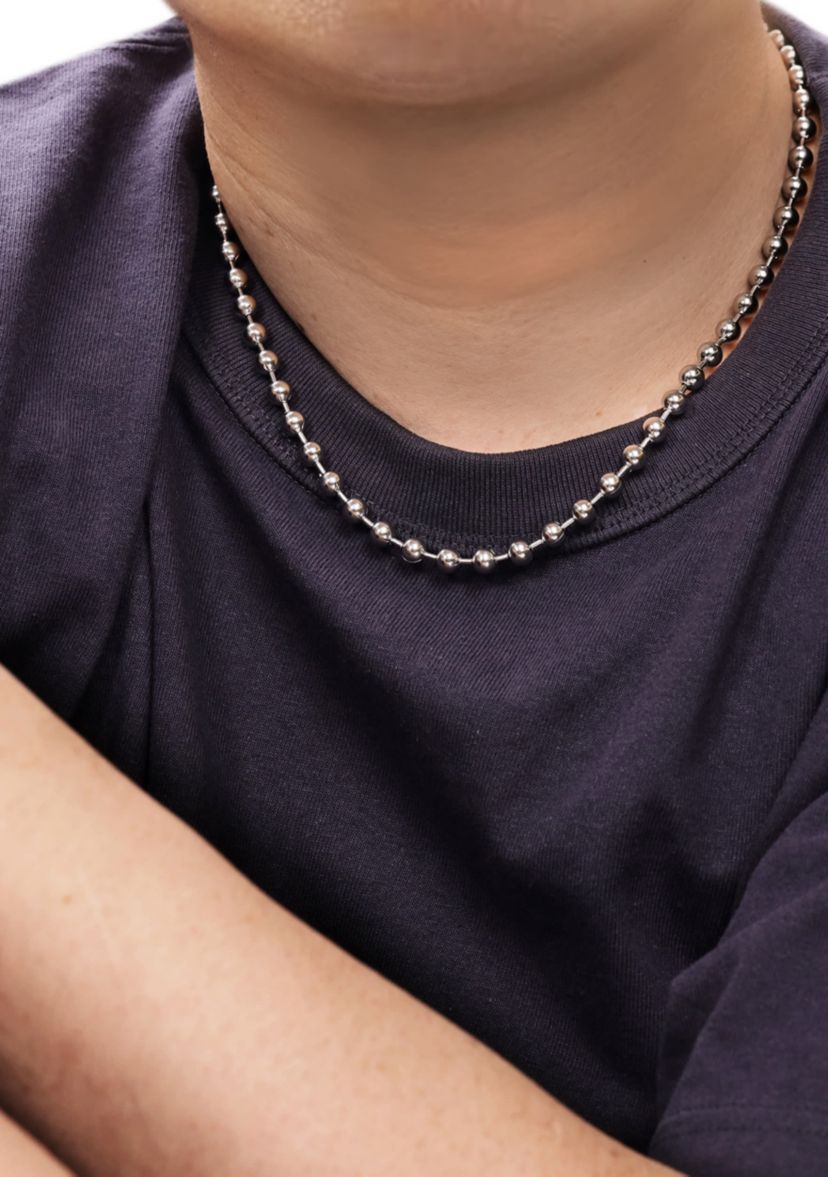 Stainless Steel 6MM Bead Chain Necklace