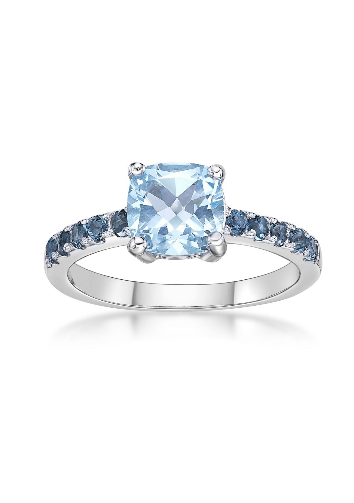 2 1/3 ct. t.w. Blue Topaz and London Blue Topaz Ring in Sterling Silver