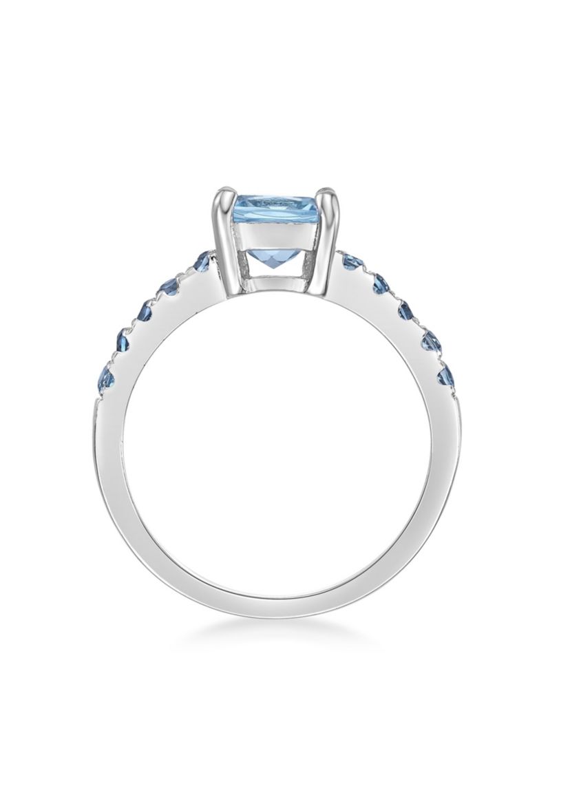 2 1/3 ct. t.w. Blue Topaz and London Blue Topaz Ring in Sterling Silver