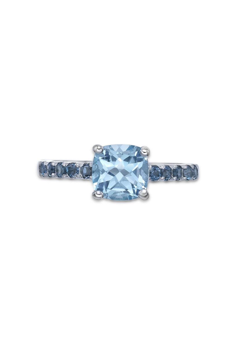 2 1/3 ct. t.w. Blue Topaz and London Blue Topaz Ring in Sterling Silver