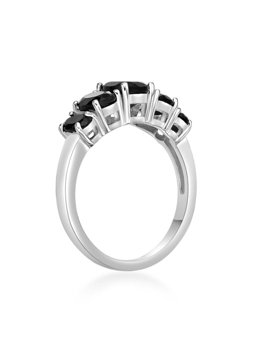 1 1/2 ct. t.w. Black Onyx Ring in Sterling Silver