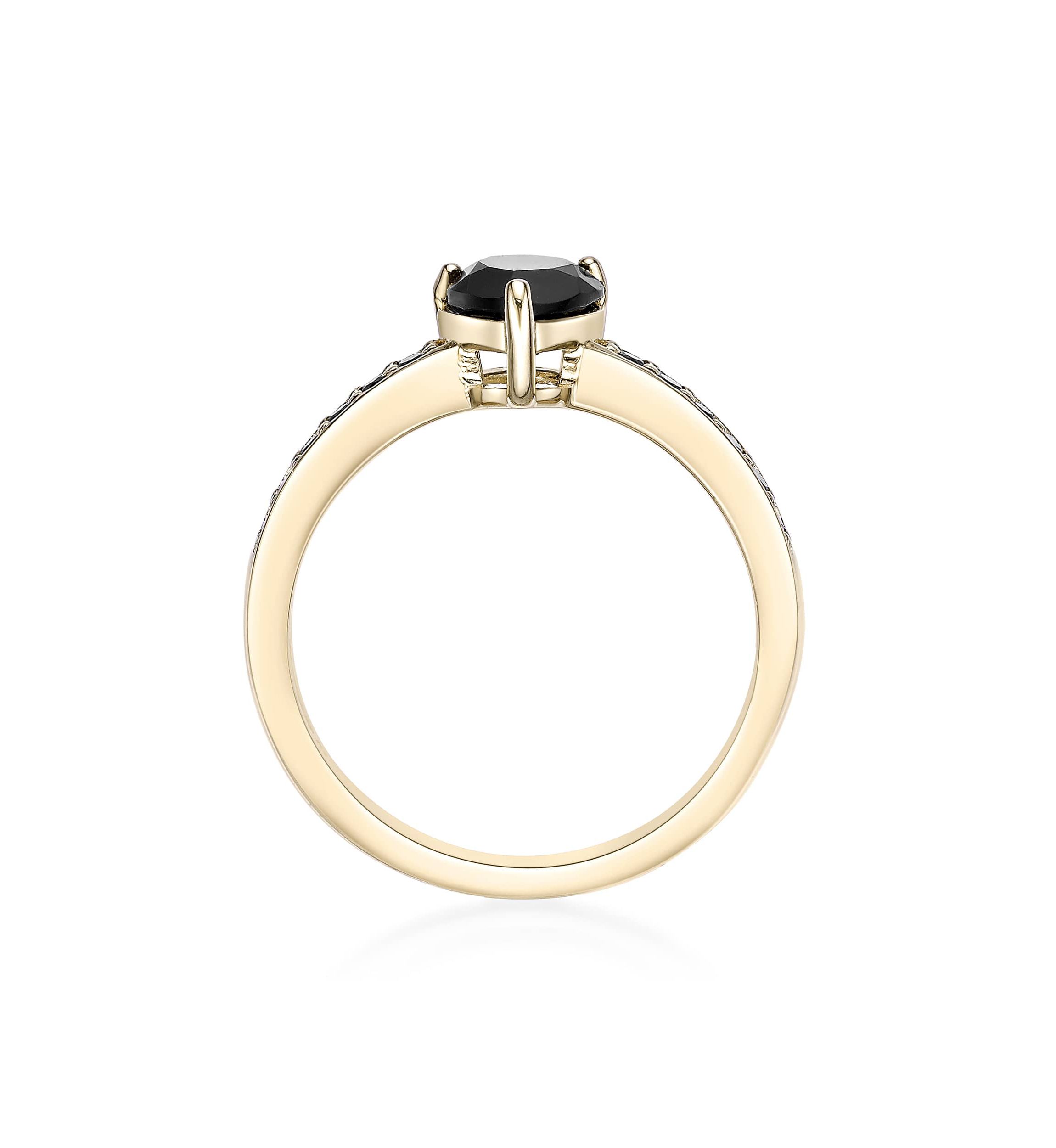 1 ct. t.w. Black Onyx and 1/5 ct. t.w. Black Spinel Ring in 2 Micron Gold Plated Sterling Silver