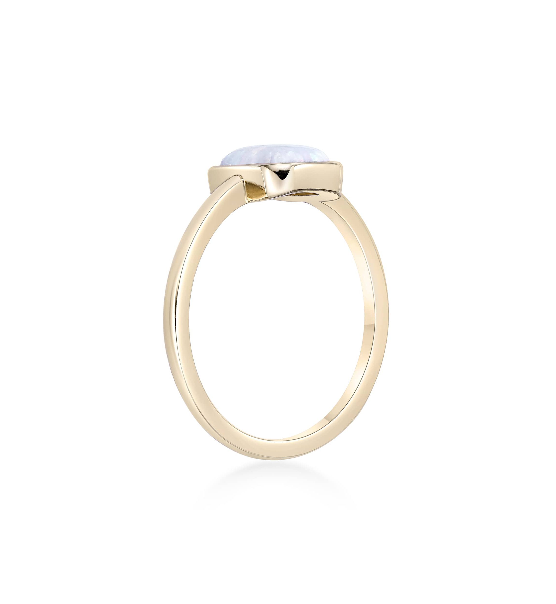 Lab Created 5/8 ct. t.w. Created Opal Ring in 2 Micron Gold Plated Sterling Silver