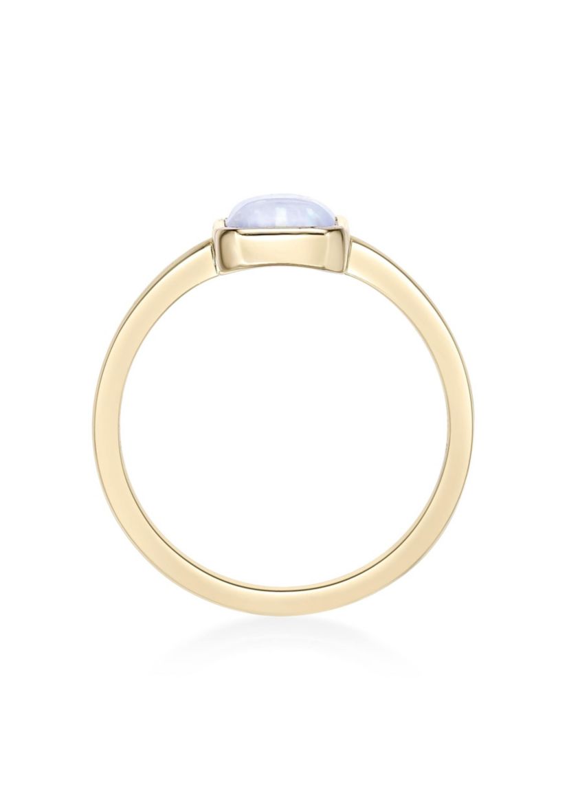 Lab Created 5/8 ct. t.w. Created Opal Ring in 2 Micron Gold Plated Sterling Silver