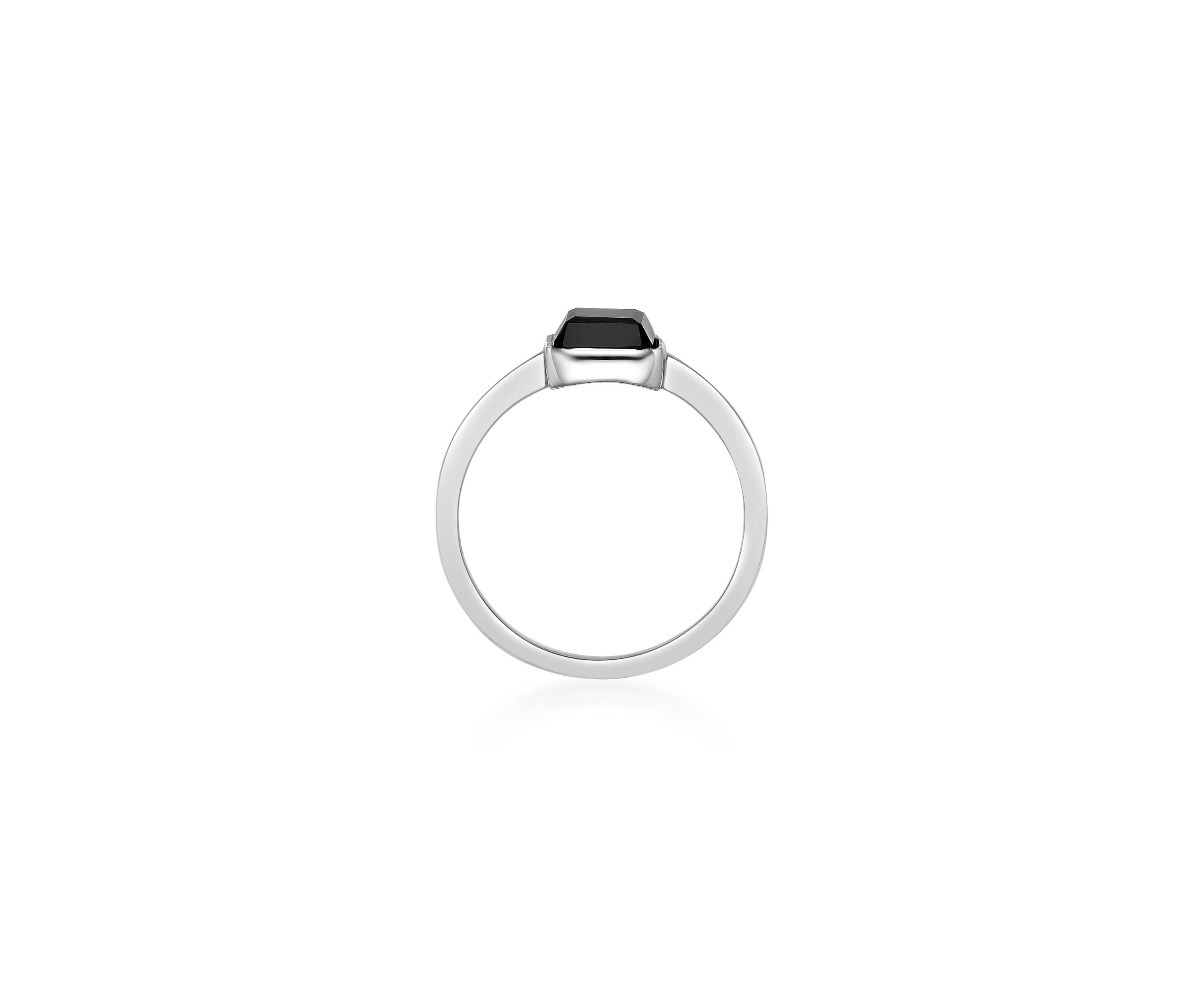 1 1/5 ct. t.w. Black Onyx Ring in 2 Micron Gold Plated Sterling Silver