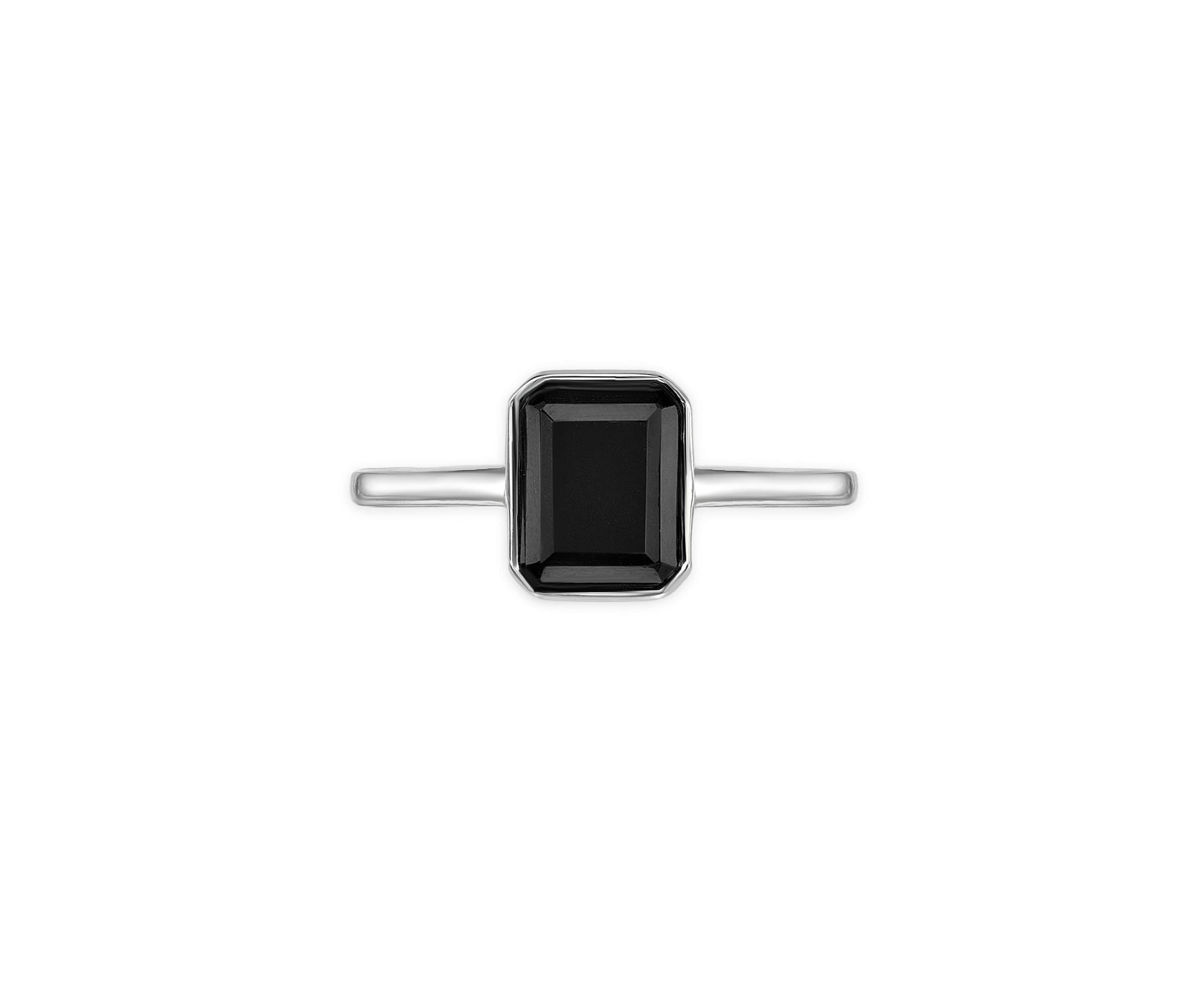 1 1/5 ct. t.w. Black Onyx Ring in 2 Micron Gold Plated Sterling Silver