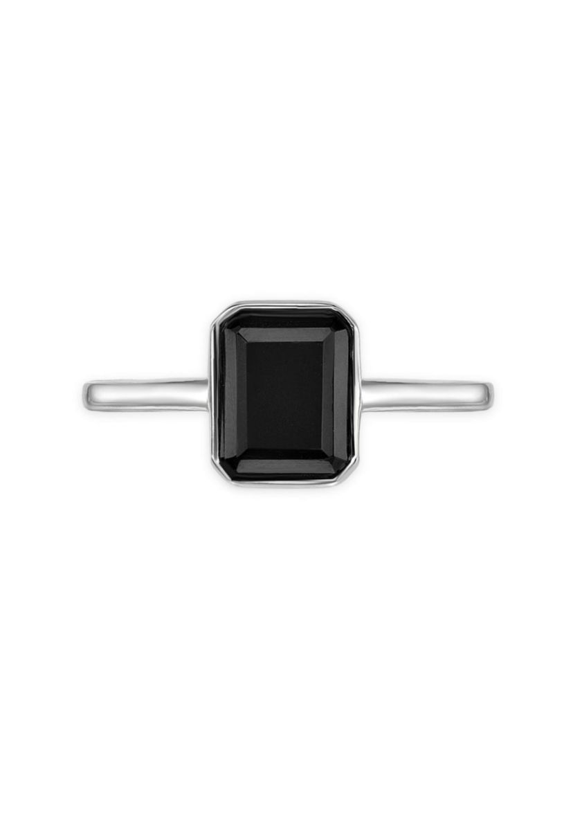 1 1/5 ct. t.w. Black Onyx Ring in 2 Micron Gold Plated Sterling Silver