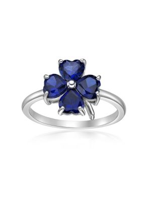 Gemminded Lab Created 2 3/8 ct. t.w. Created Sapphire Ring in Sterling Silver