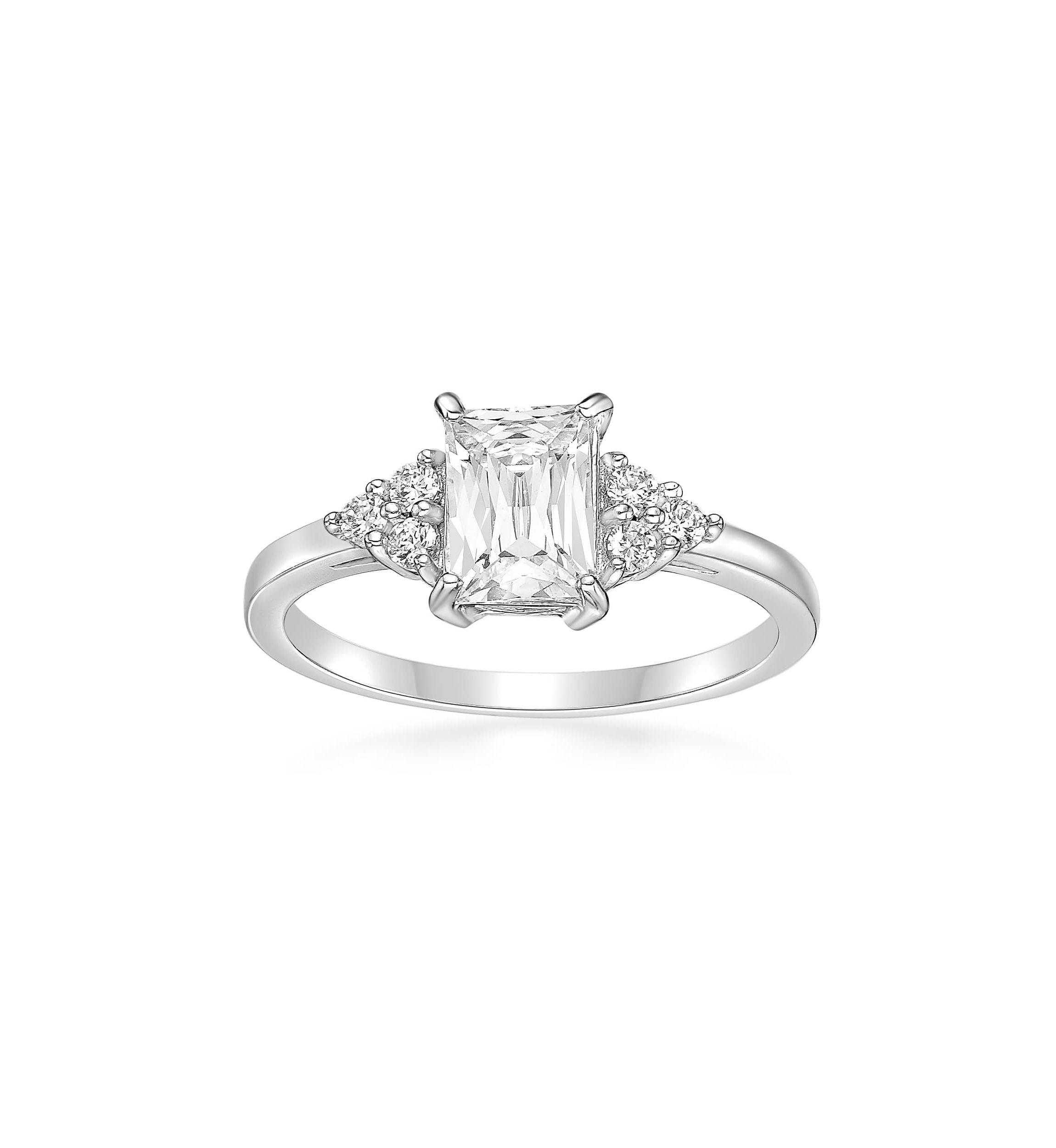 Lab Created 1 3/8 ct. t.w. Created White Sapphire Ring in Sterling Silver