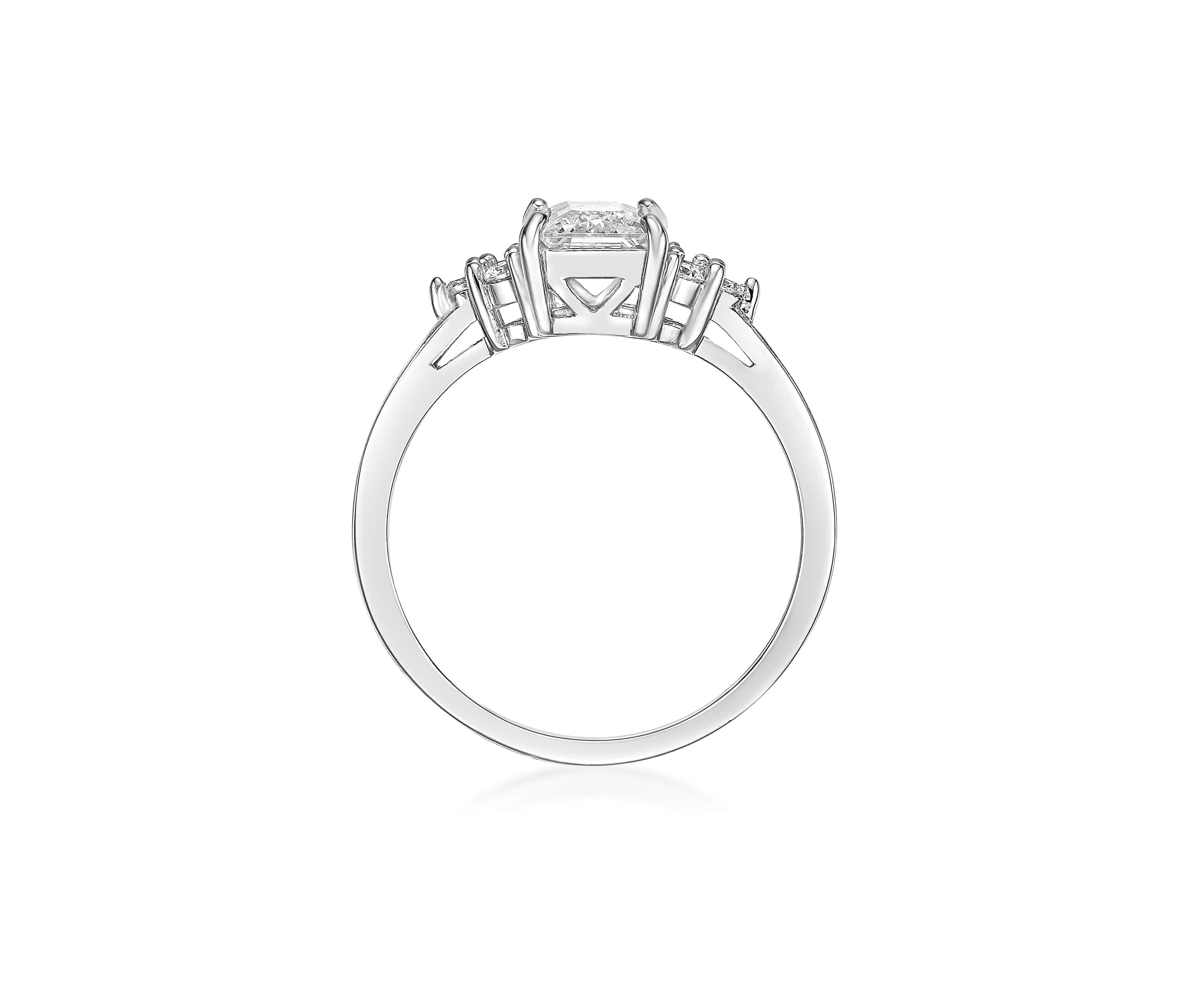 Lab Created 1 3/8 ct. t.w. Created White Sapphire Ring in Sterling Silver