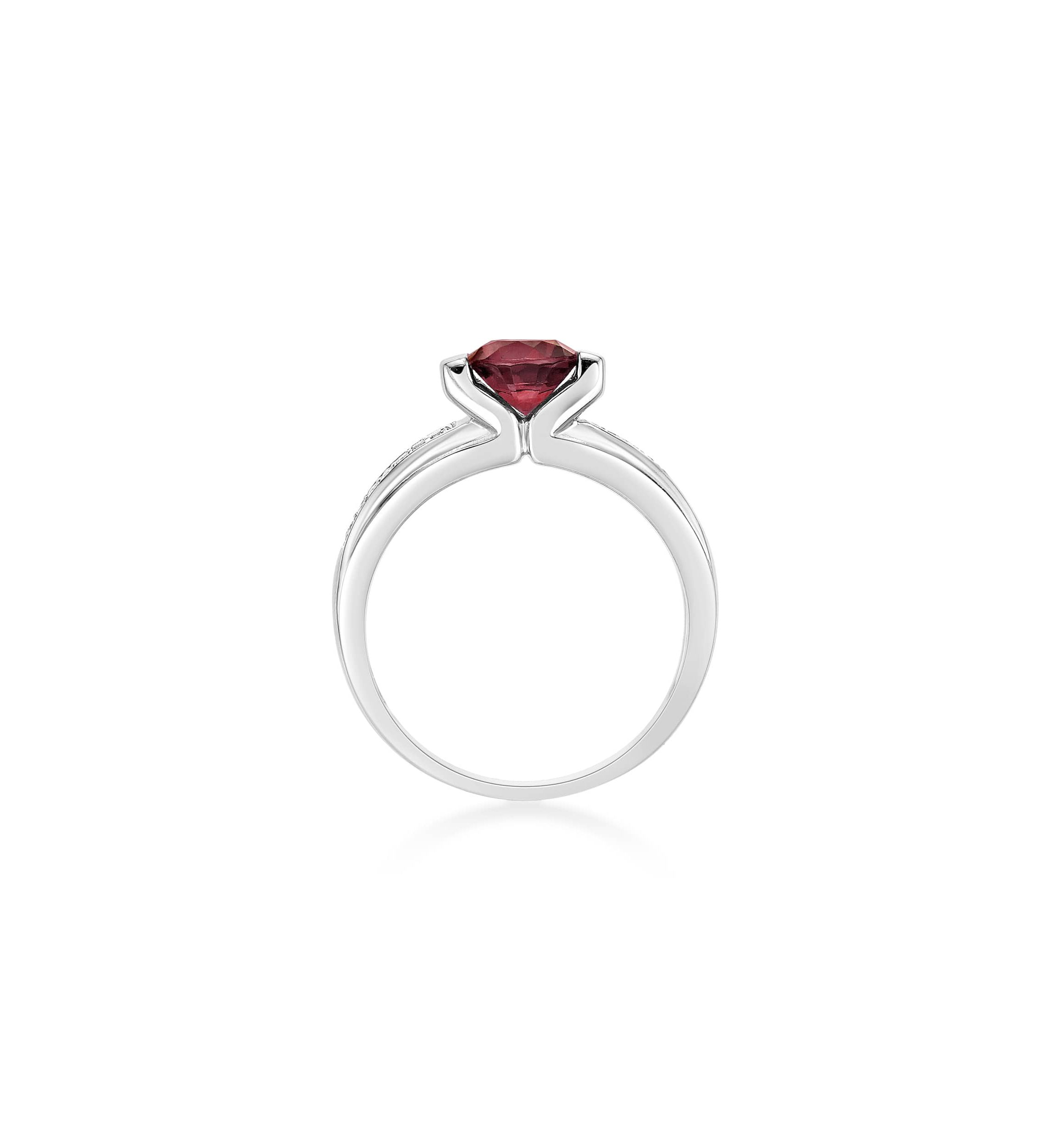 Lab Created 1 ct. t.w. Created Ruby and 1/10 ct. t.w. Created White Sapphire Ring in Sterling Silver