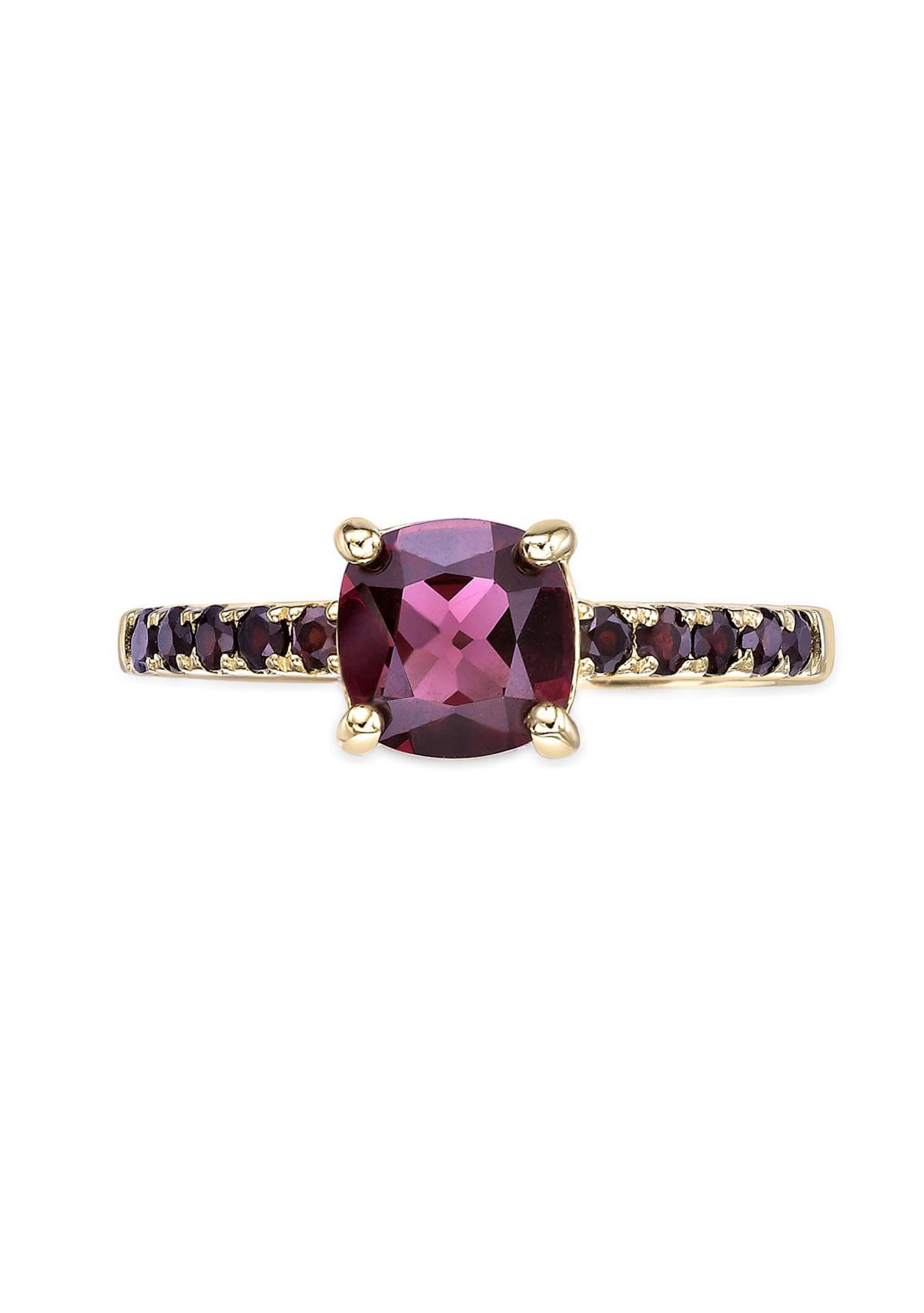 2 ct. t.w. Garnet Ring in 2 Micron Gold Plated Sterling Silver