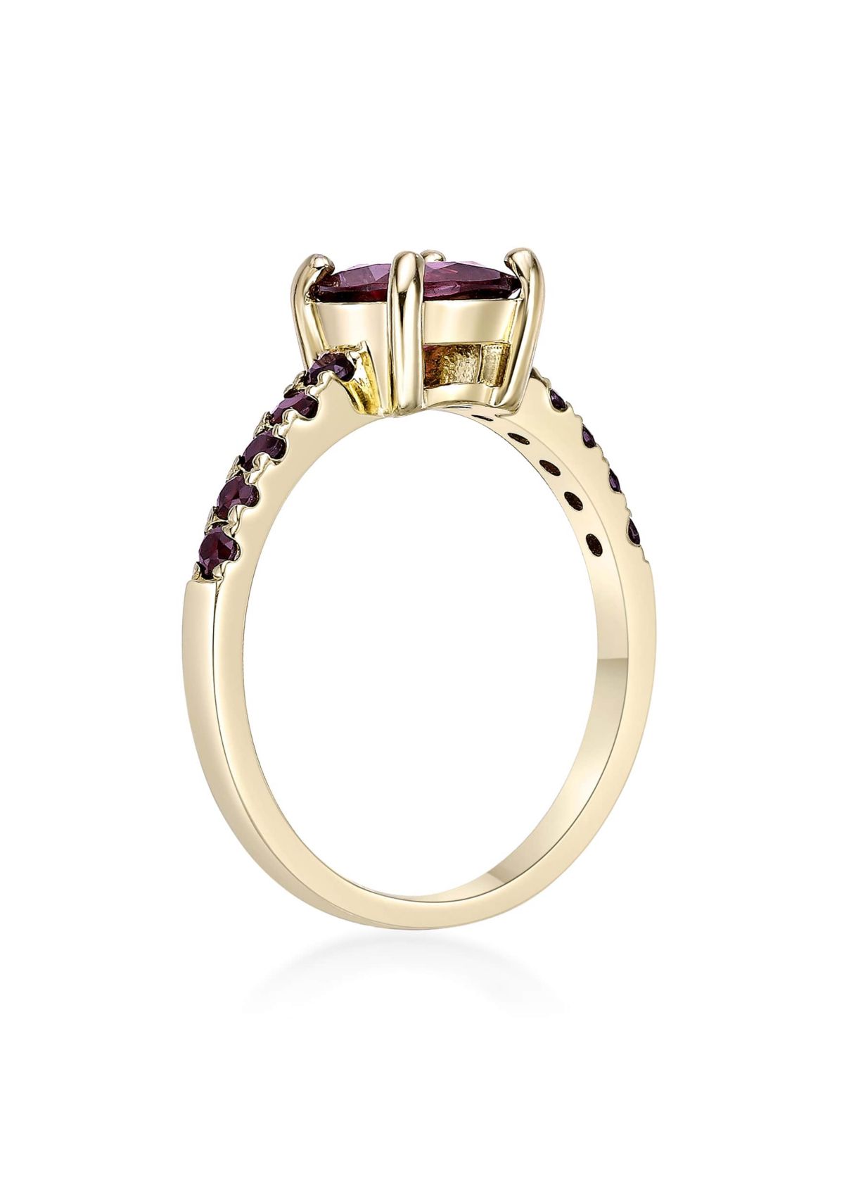 2 ct. t.w. Garnet Ring in 2 Micron Gold Plated Sterling Silver