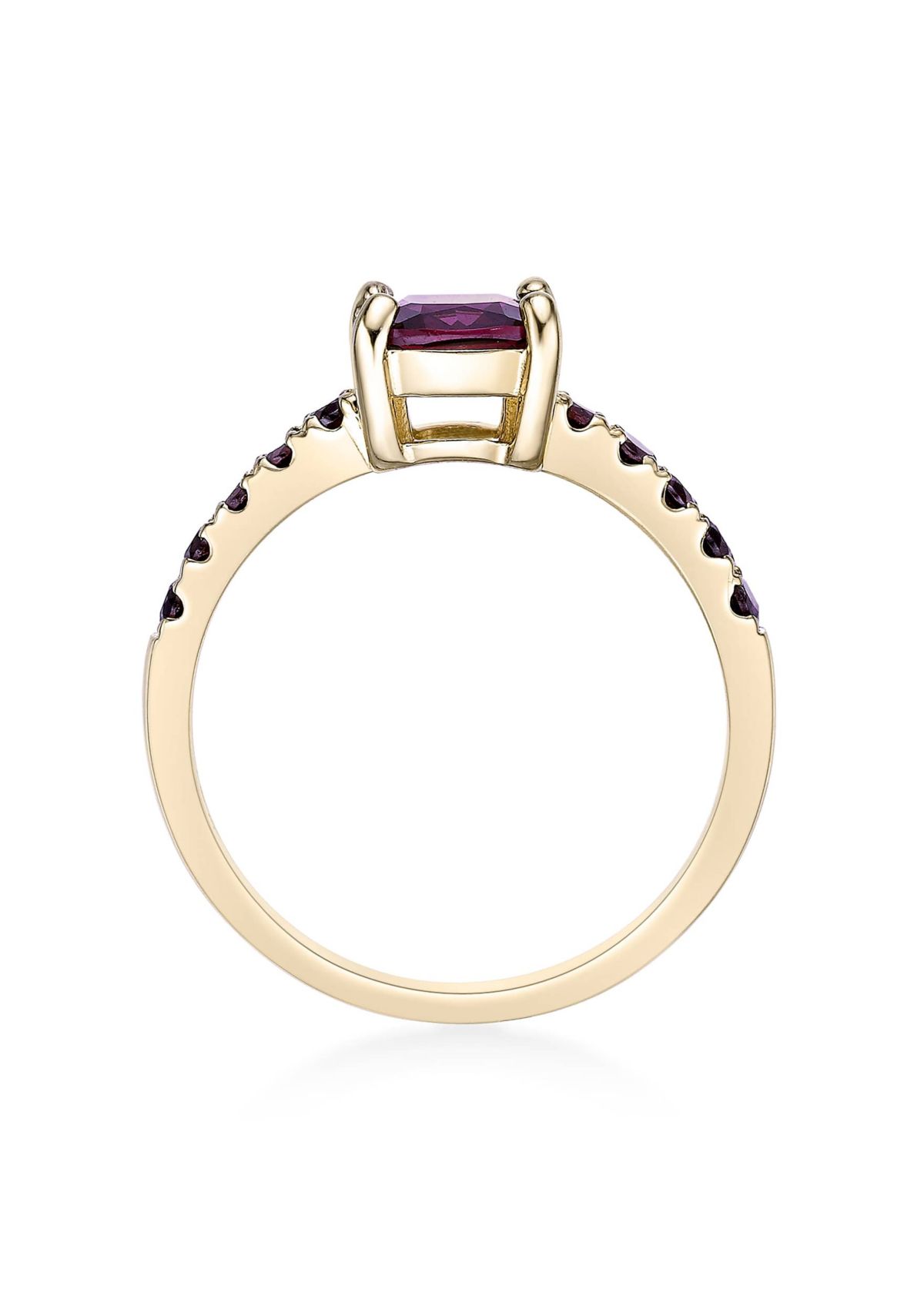 2 ct. t.w. Garnet Ring in 2 Micron Gold Plated Sterling Silver