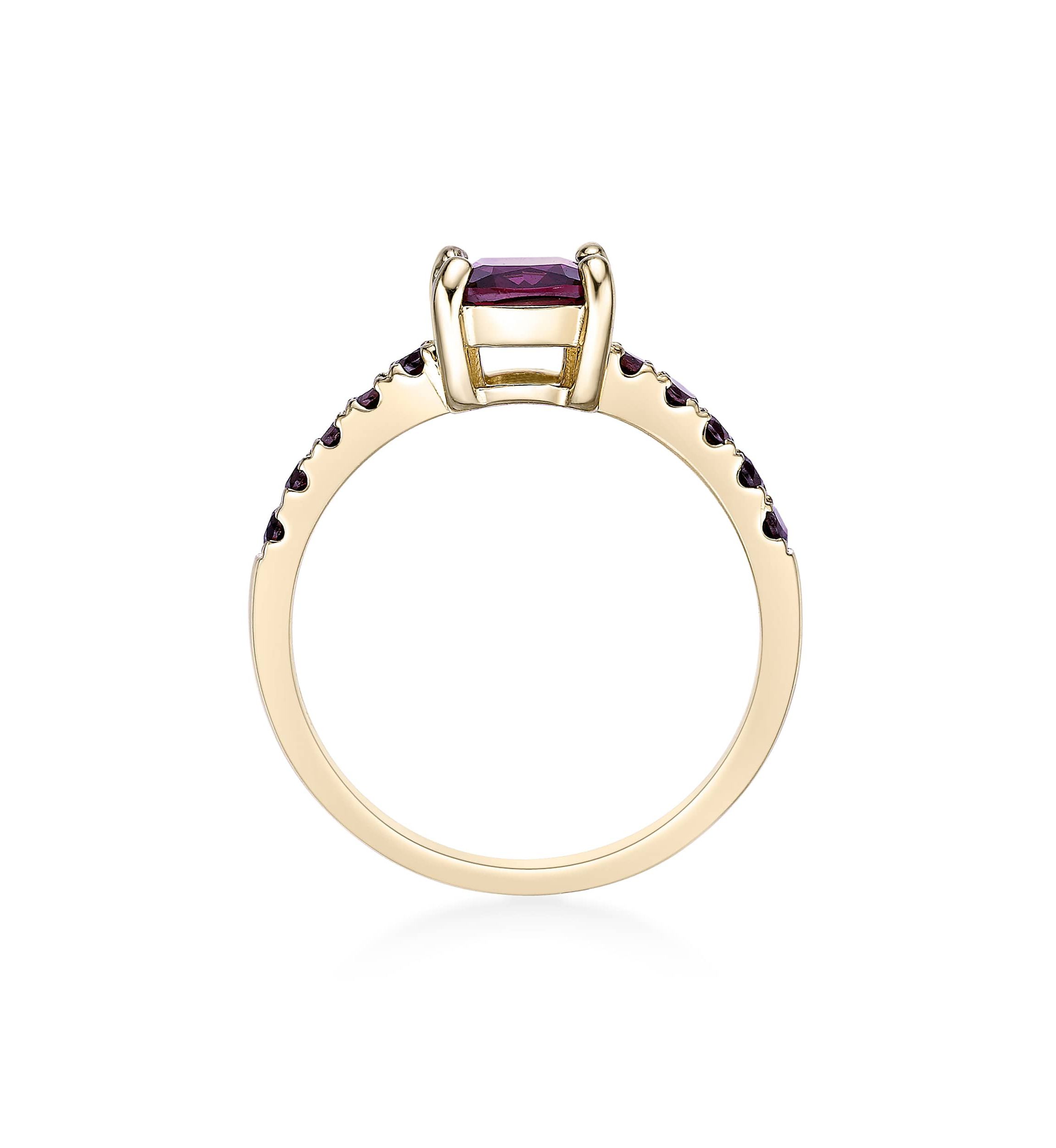 2 ct. t.w. Garnet Ring in 2 Micron Gold Plated Sterling Silver