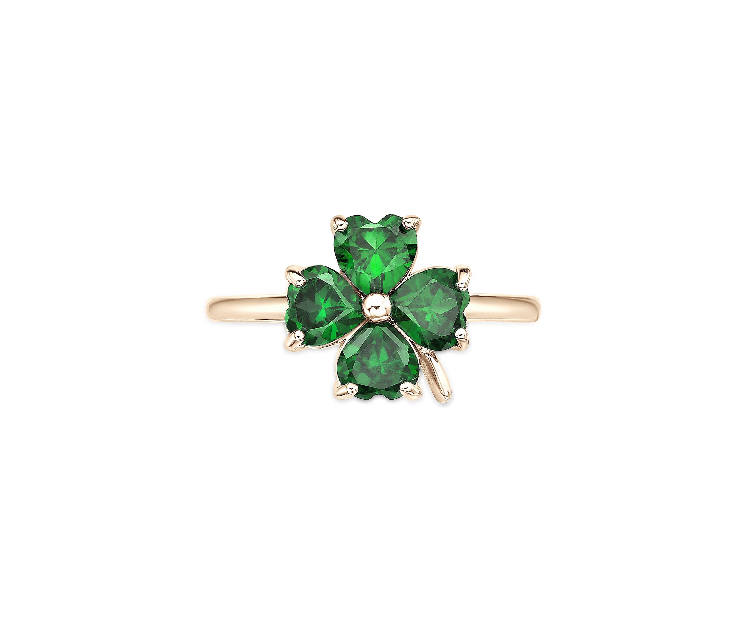 Lab Created 2 ct. t.w. Created Emerald Ring in 2 Micron Gold Plated Sterling Silver