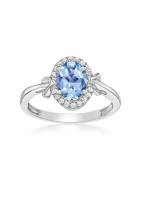 Gemminded 1.1 ct. t.w. Morganite and 0.11 ct. t.w. Diamond Ring in 10K Rose Gold, Pink, 6