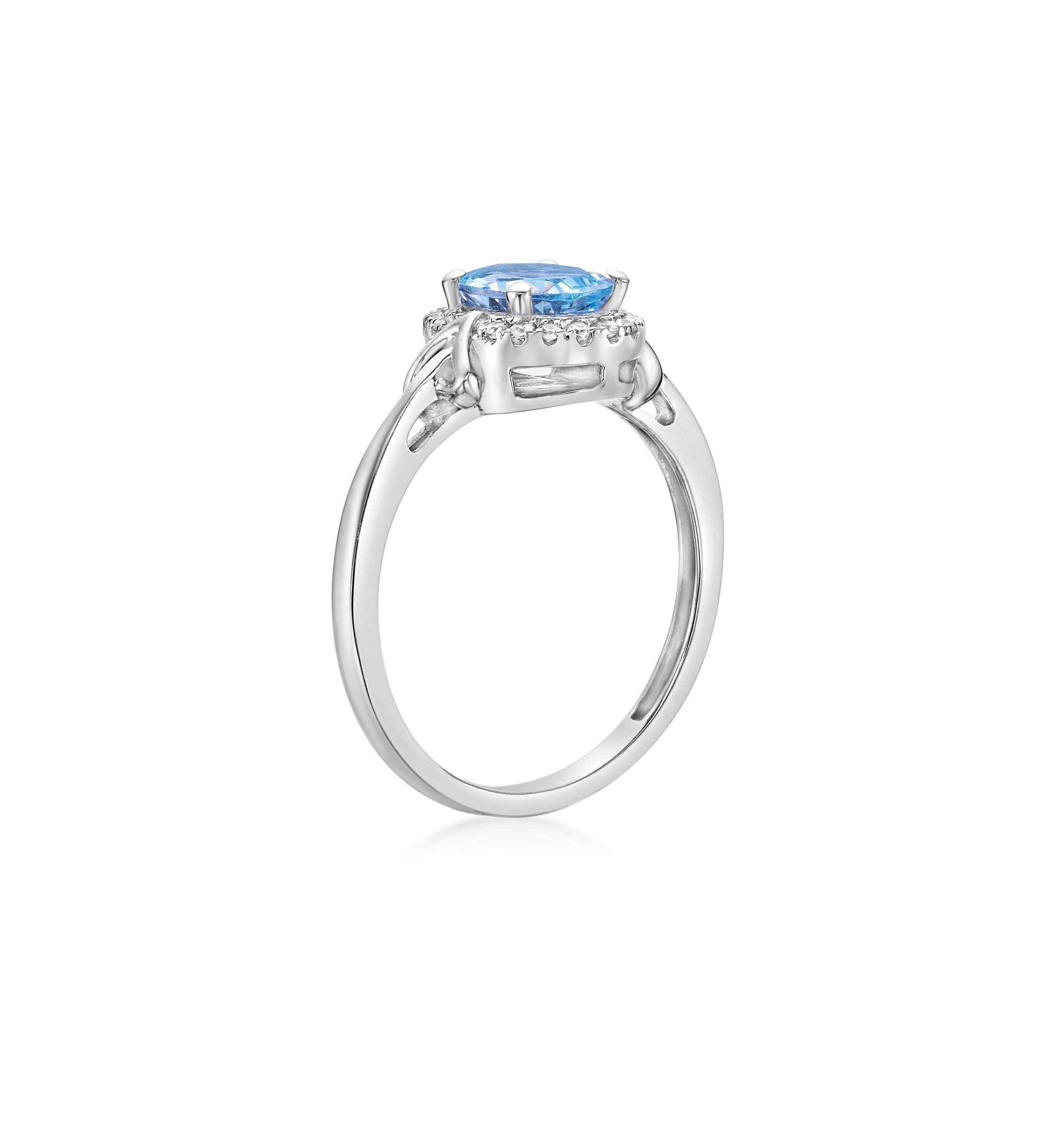 1.1 ct. t.w. Morganite and 0.11 ct. t.w. Diamond Ring in 10K Rose Gold