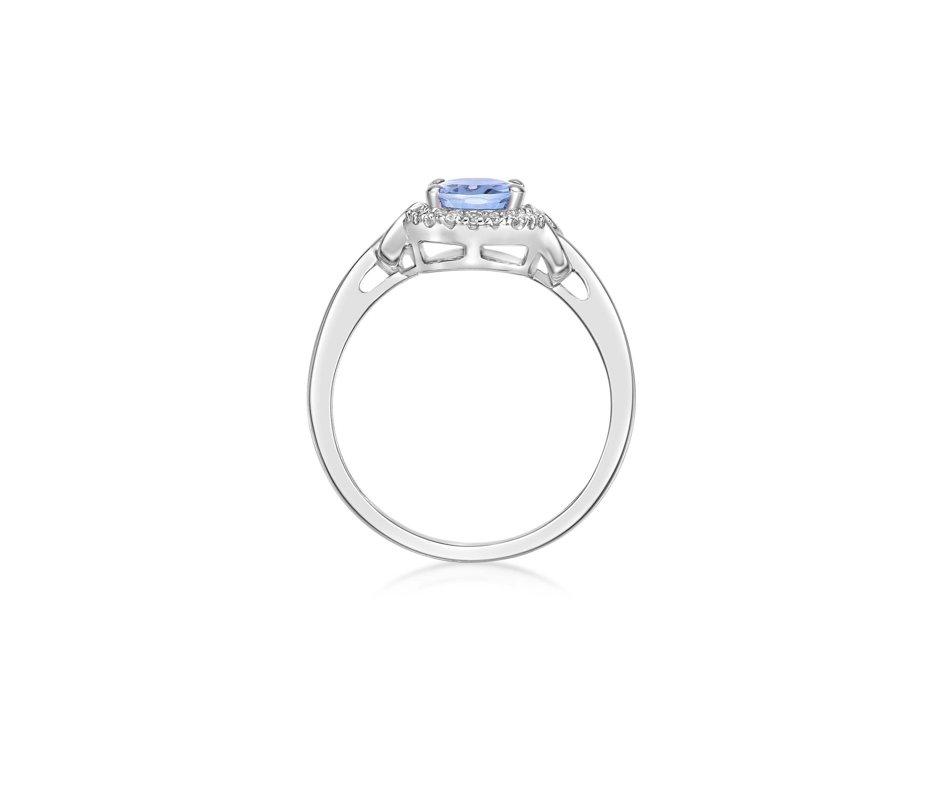 1.1 ct. t.w. Morganite and 0.11 ct. t.w. Diamond Ring in 10K Rose Gold