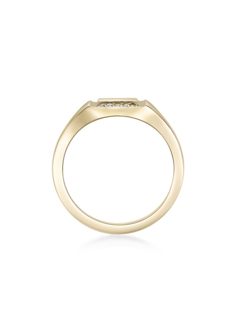 Lab Created Gemminded Lab-Grown Diamond Accent Ring in 18k Gold Over Silver