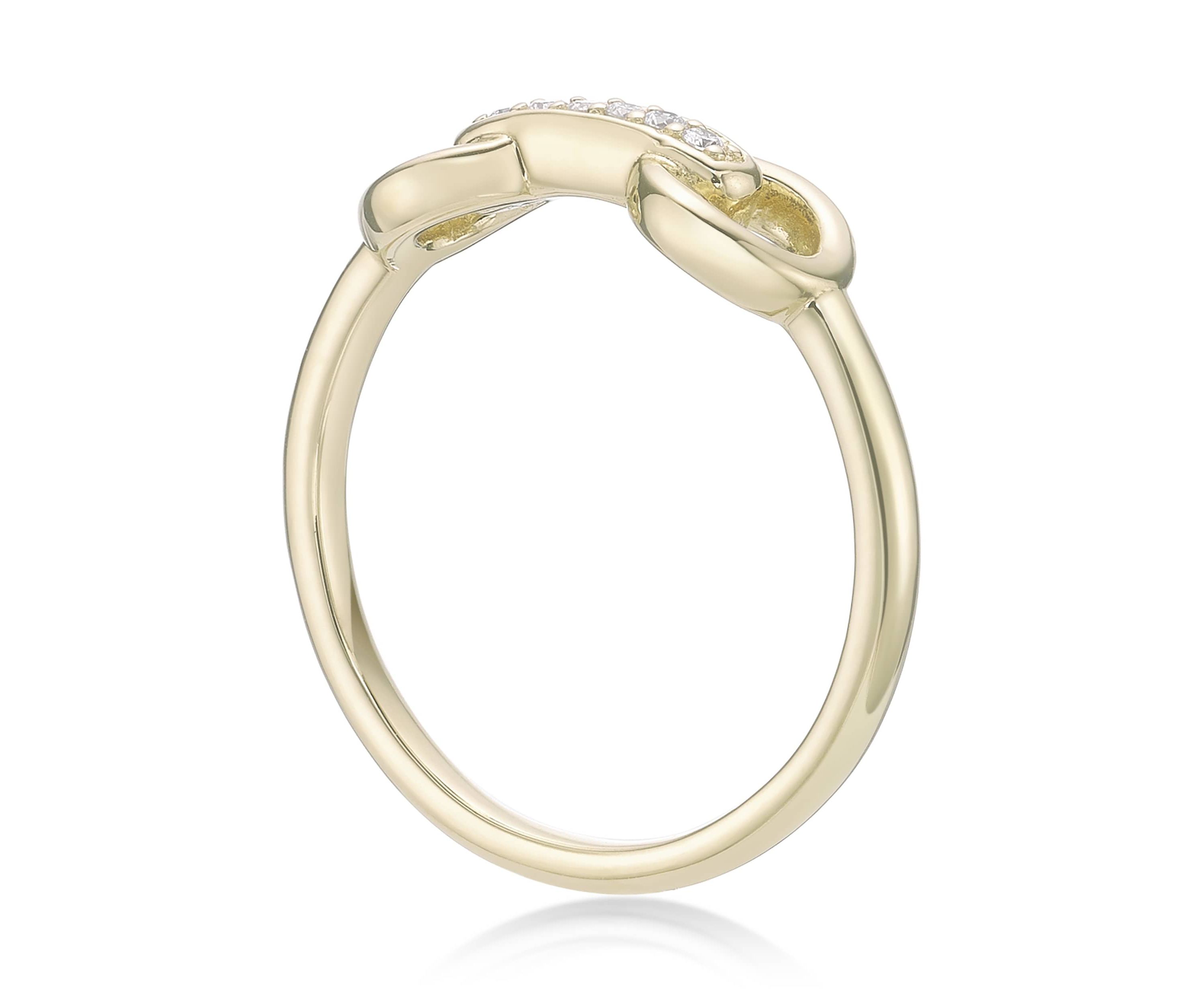 Lab Created Gemminded Lab-Grown Diamond Accent Ring in 18k Gold Over Silver