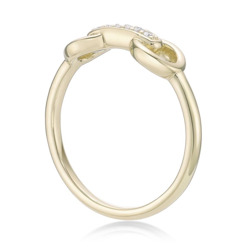 Lab Created Gemminded Lab-Grown Diamond Accent Ring in 18k Gold Over Silver