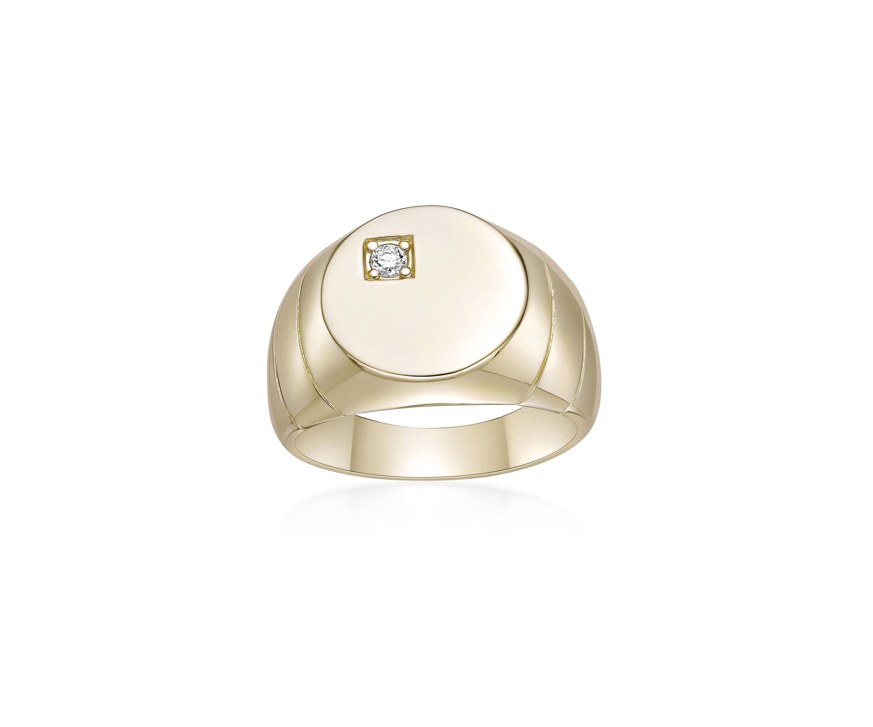 Lab Created Gemminded Lab-Grown Diamond Accent Ring in 18k Gold Over Silver