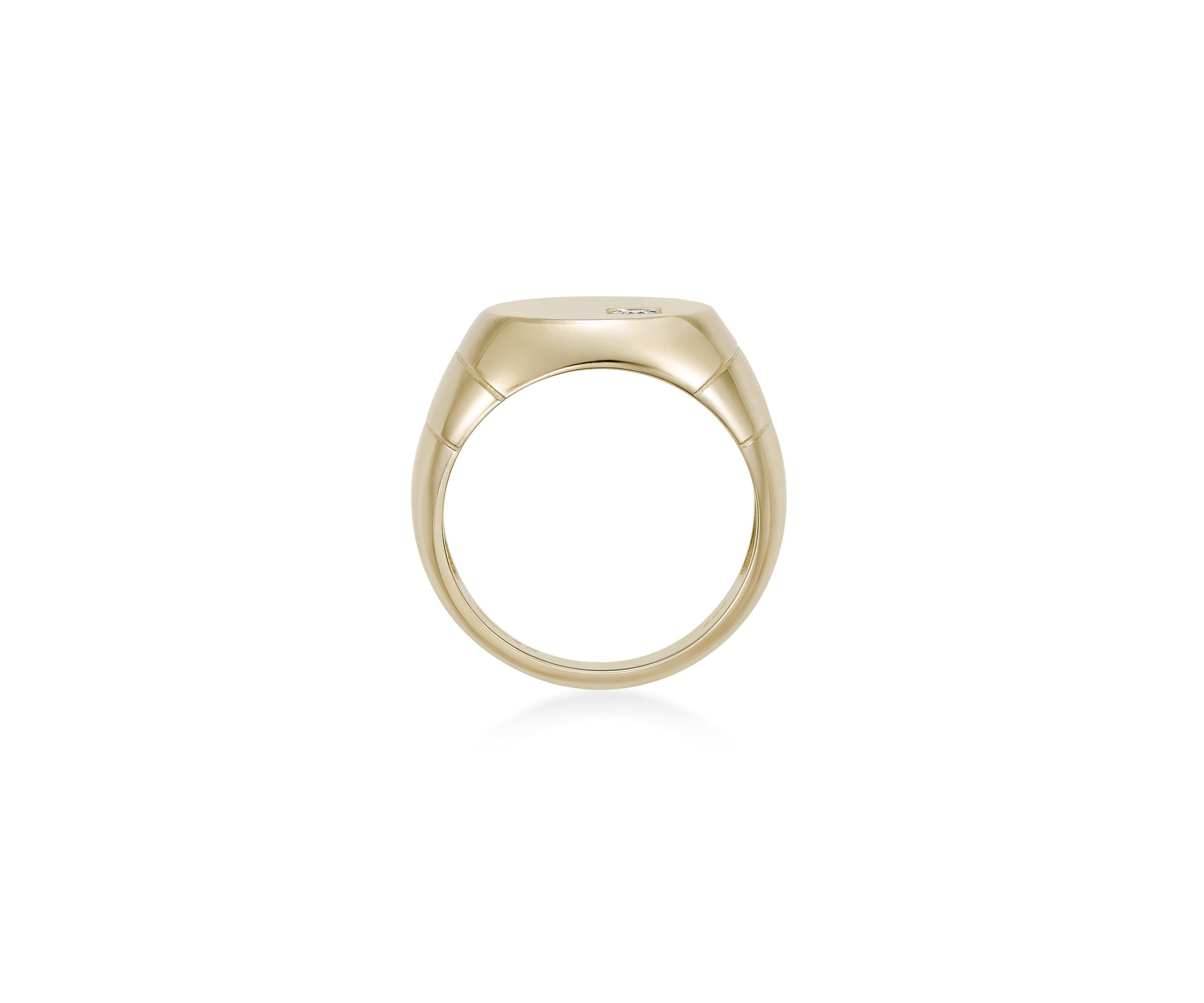 Lab Created Gemminded Lab-Grown Diamond Accent Ring in 18k Gold Over Silver