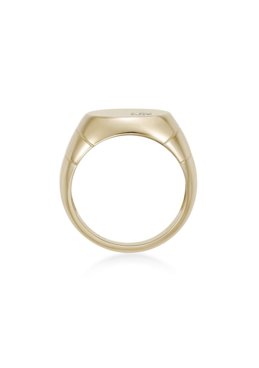 Lab Created Gemminded Lab-Grown Diamond Accent Ring in 18k Gold Over Silver