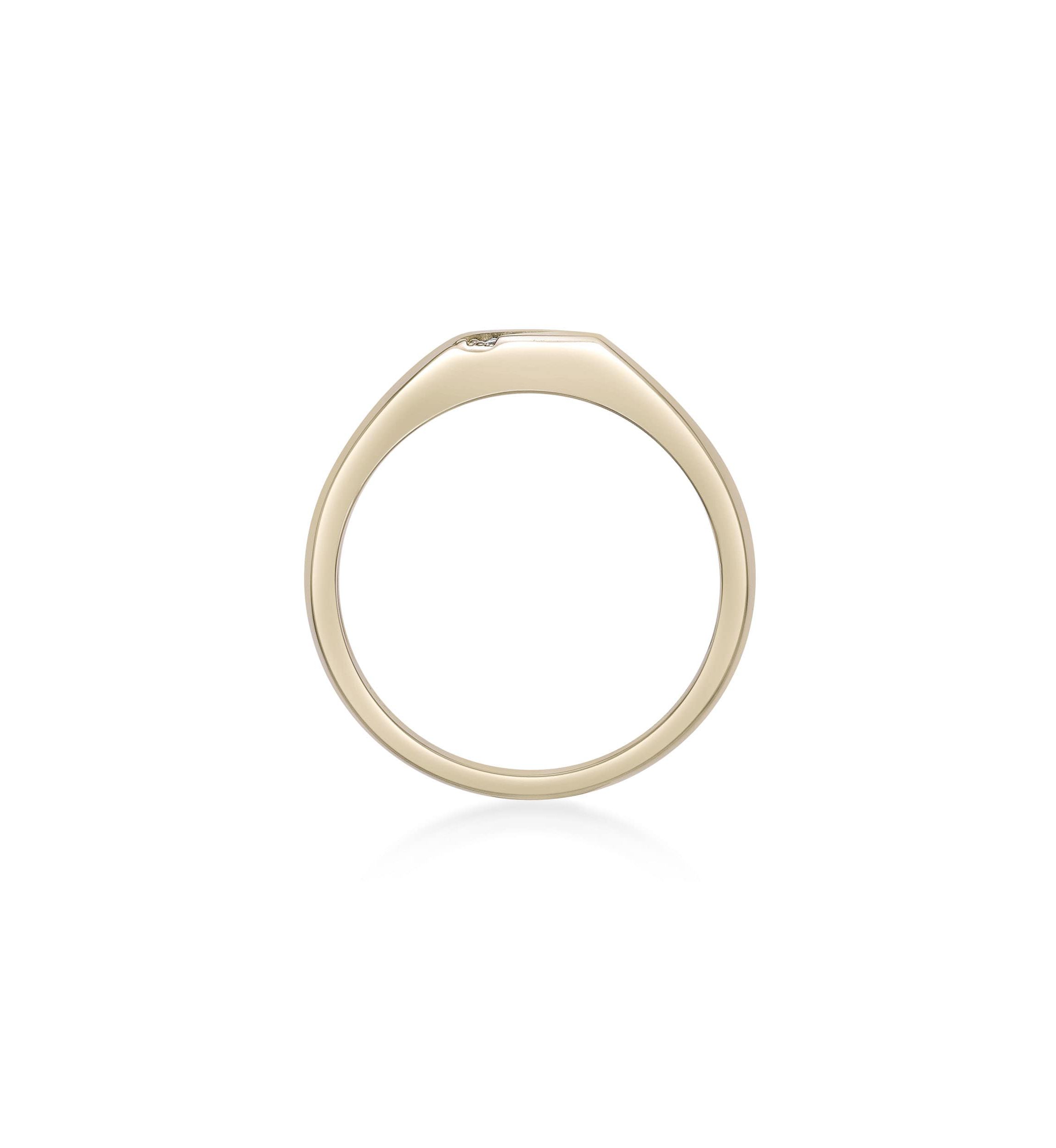 Lab Created Gemminded Lab-Grown Diamond Accent Ring in 18k Gold Over Silver