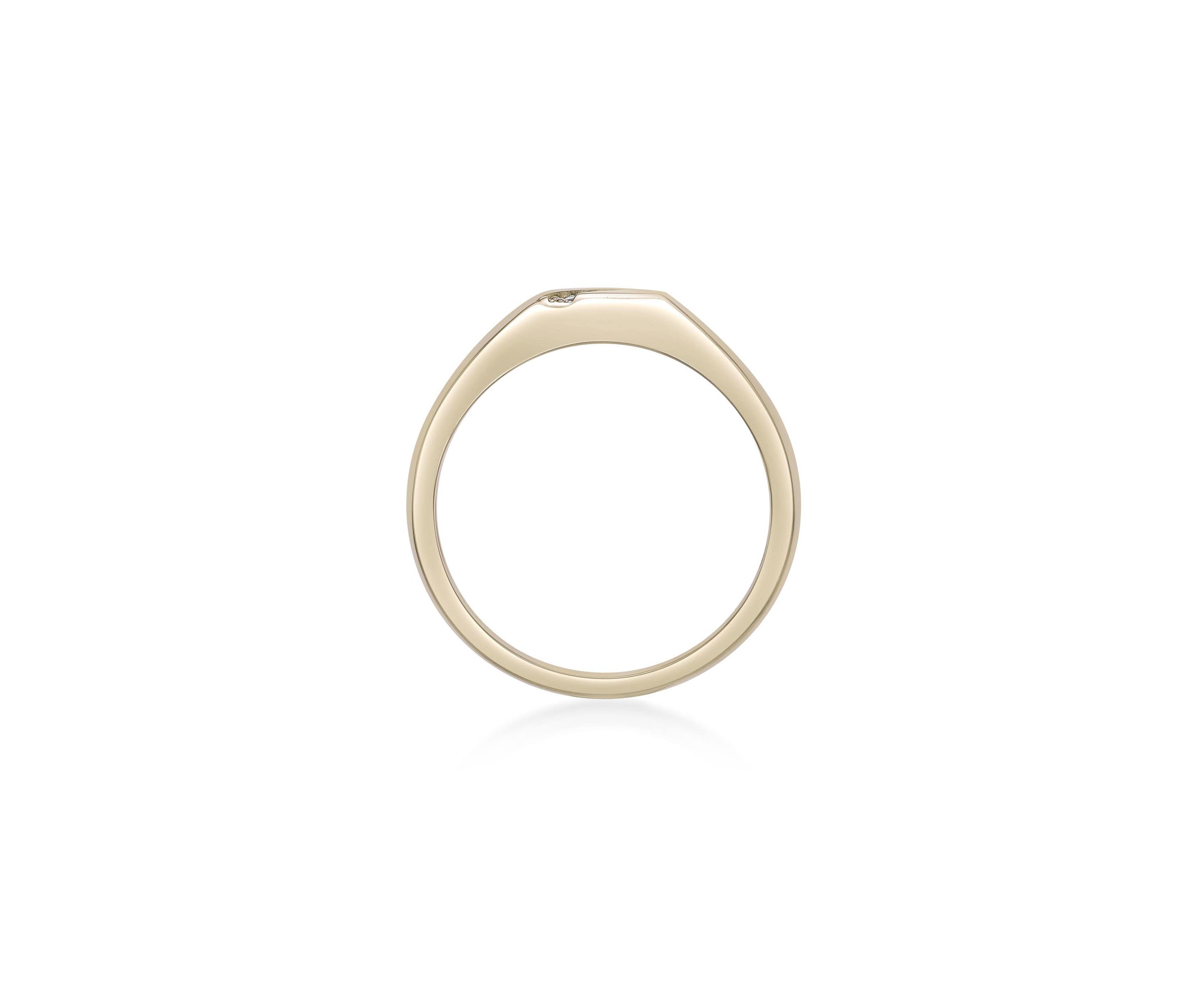 Lab Created Gemminded Lab-Grown Diamond Accent Ring in 18k Gold Over Silver