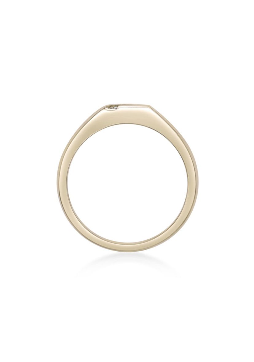 Lab Created Gemminded Lab-Grown Diamond Accent Ring in 18k Gold Over Silver