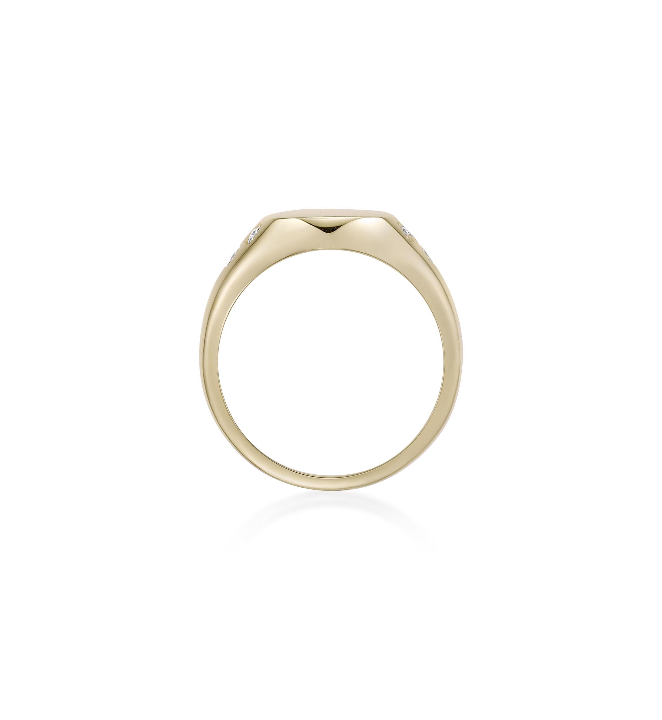 Lab Created Gemminded Lab-Grown Diamond Accent Ring in 18k Gold Over Silver