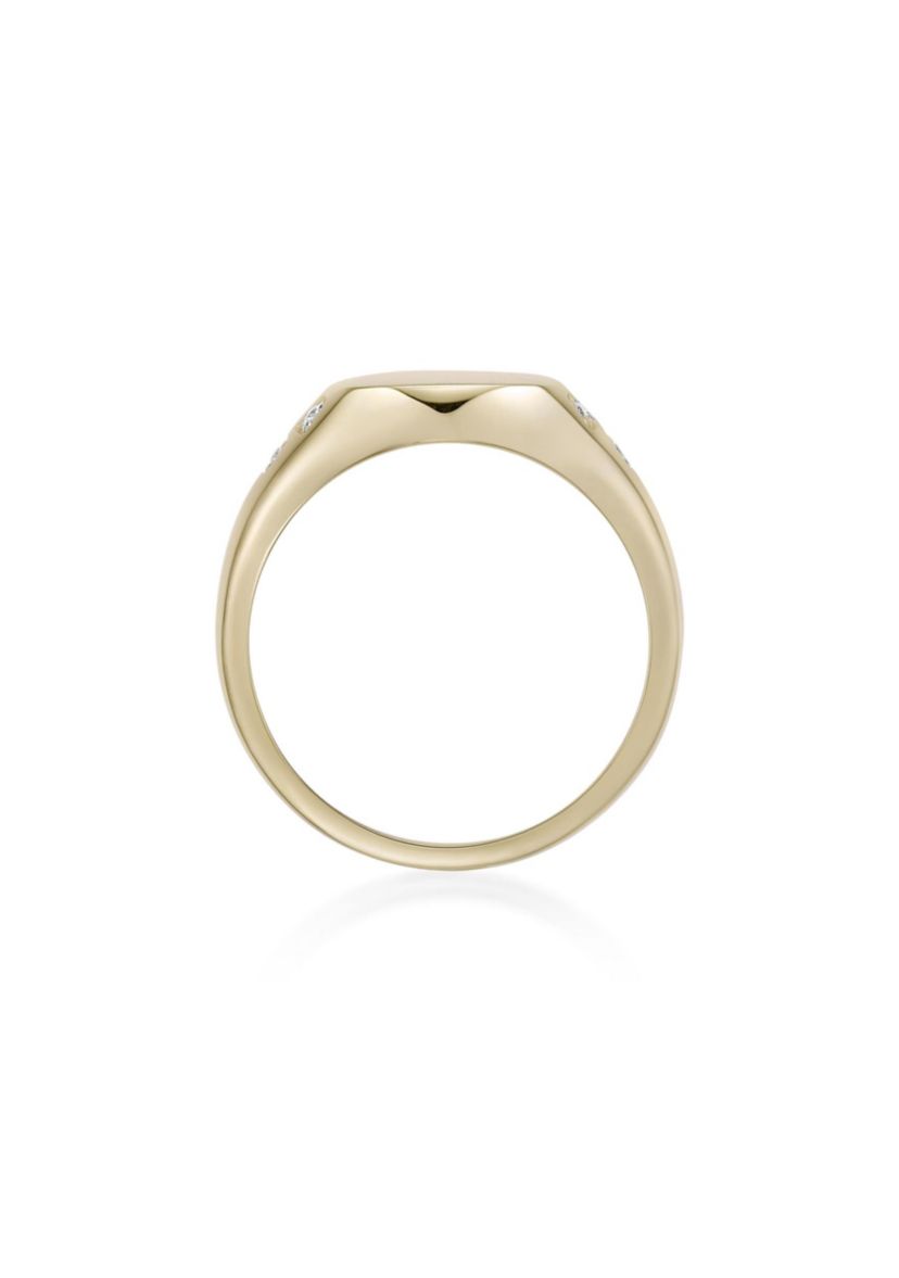 Lab Created Gemminded Lab-Grown Diamond Accent Ring in 18k Gold Over Silver