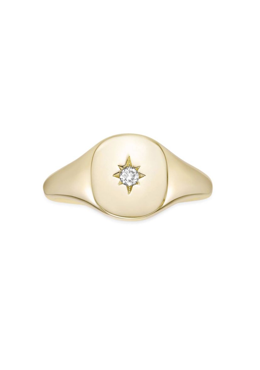 Lab Created Gemminded Lab-Grown Diamond Accent Ring in 18k Gold Over Silver