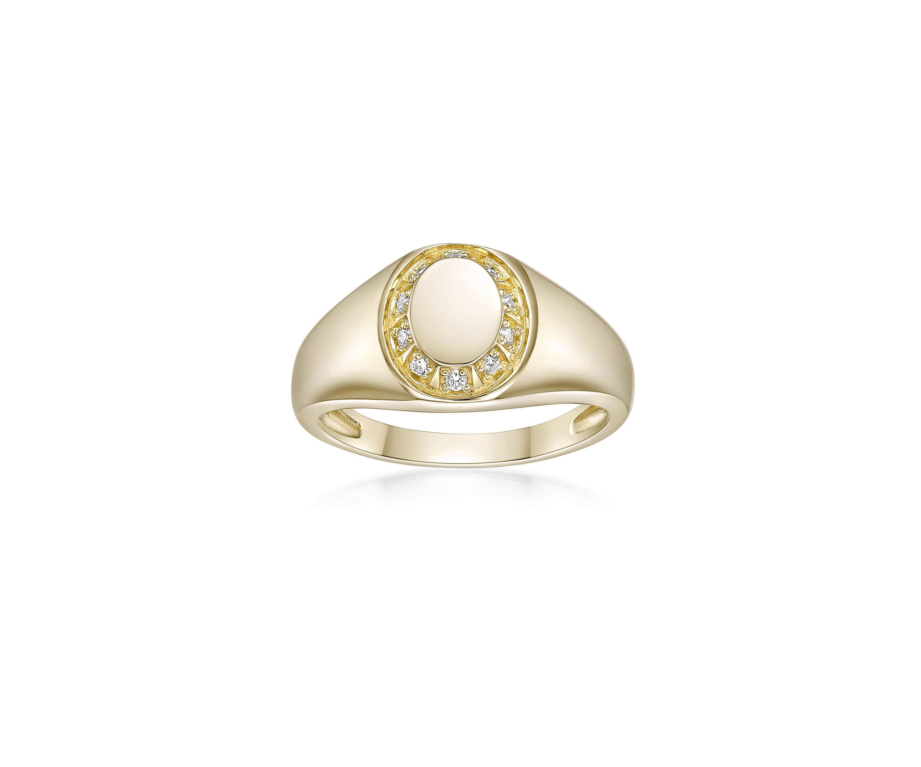 Lab Created Gemminded 1/10 ct. t.w. Lab-Grown Diamond Ring in 18k Gold Over Silver