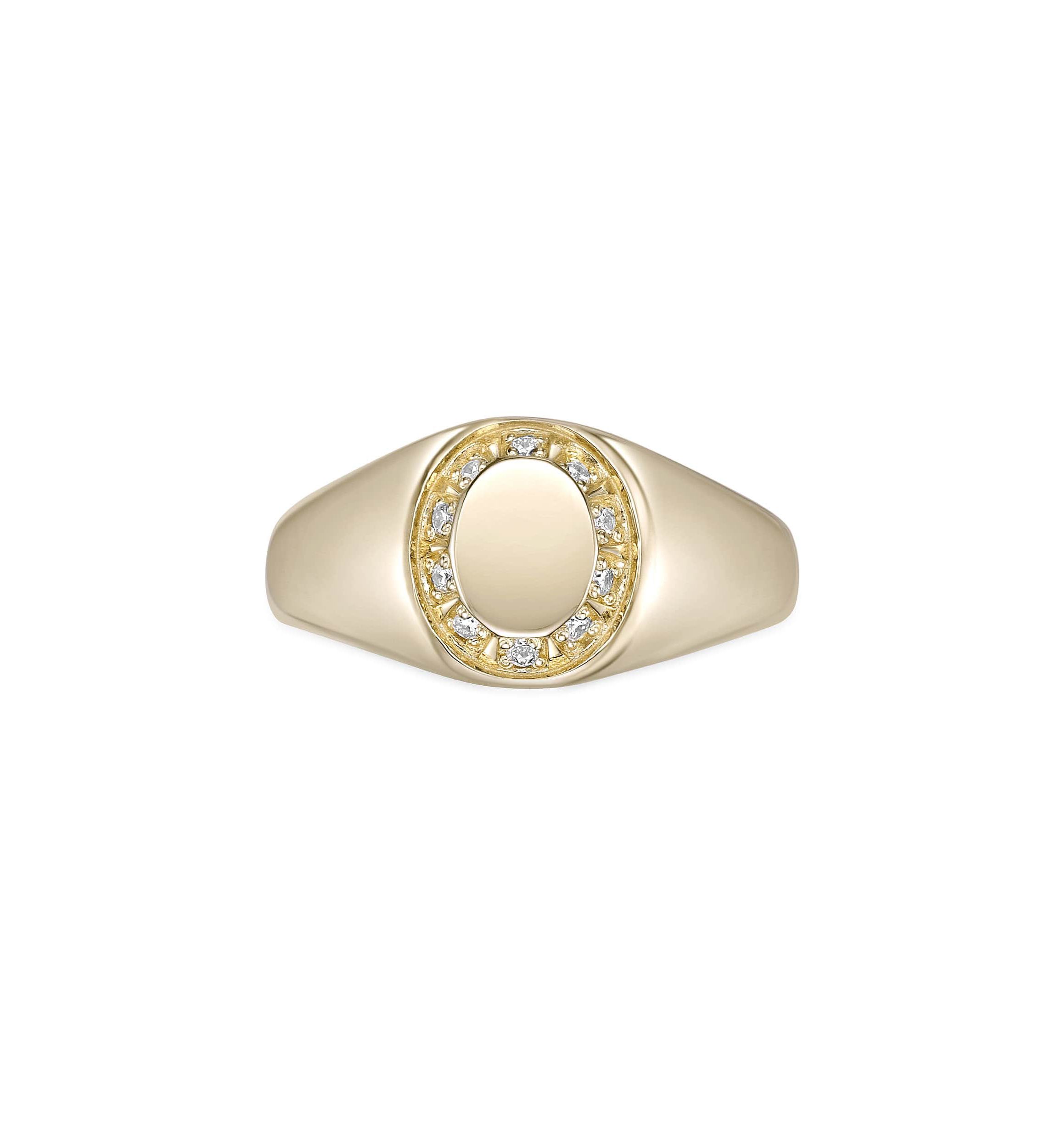 Lab Created Gemminded 1/10 ct. t.w. Lab-Grown Diamond Ring in 18k Gold Over Silver