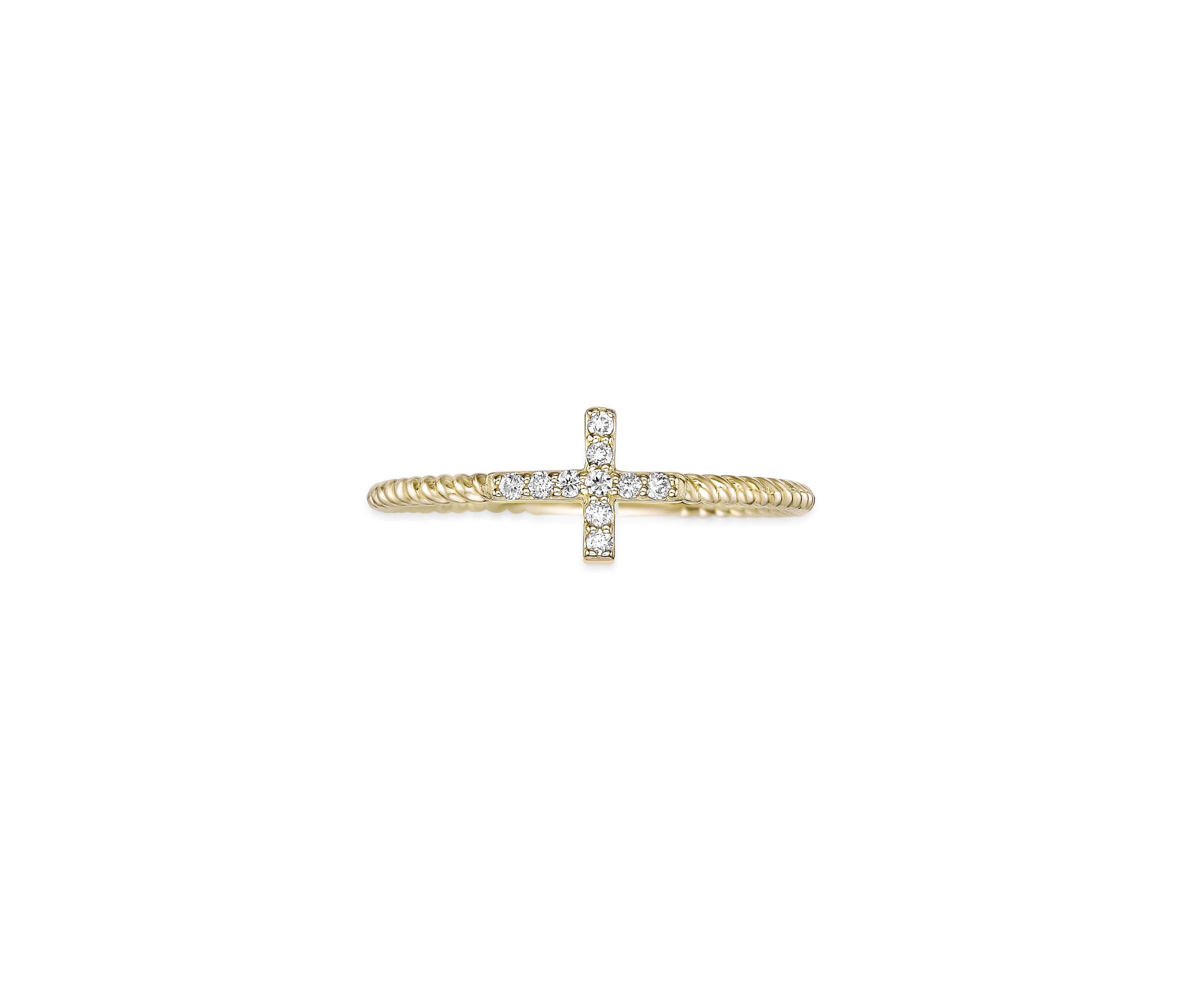Lab Created Gemminded Lab-Grown Diamond Accent Ring in 18k Gold Over Silver