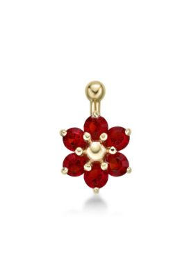 Lila Moon LabCreated Opal Flower Nose Ring in 14K Gold