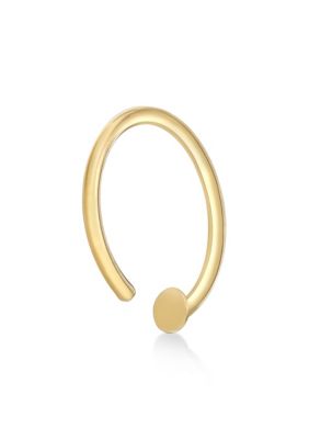 Lila Moon Open Hoop Nose Ring in 14K Gold Yellow