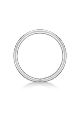 Lila Moon Hoop Nose Ring in 14K Gold White