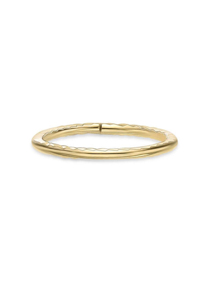 Lila Moon 8mm Textured Seamless Nose Ring in 14K Gold