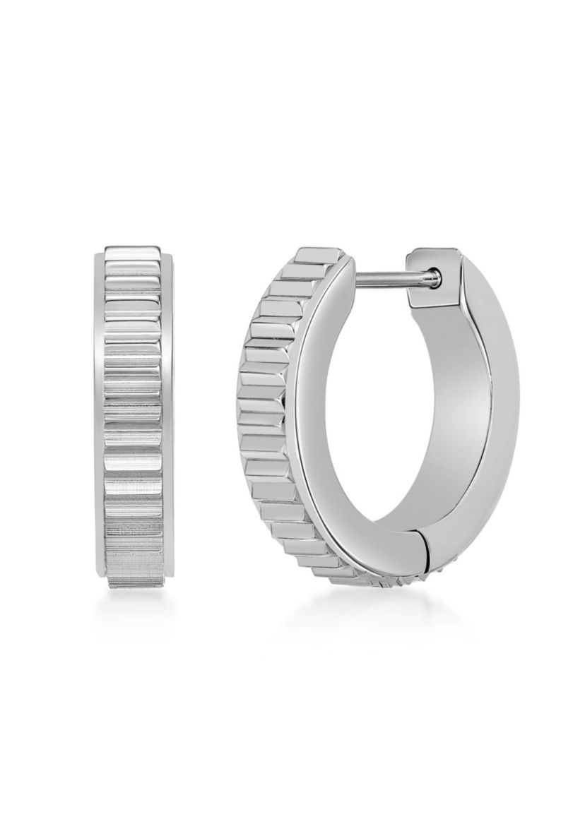 Hoop Earrings in Ion Plated Stainless Steel