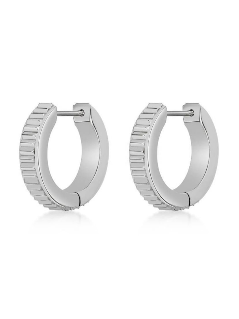 Hoop Earrings in Ion Plated Stainless Steel