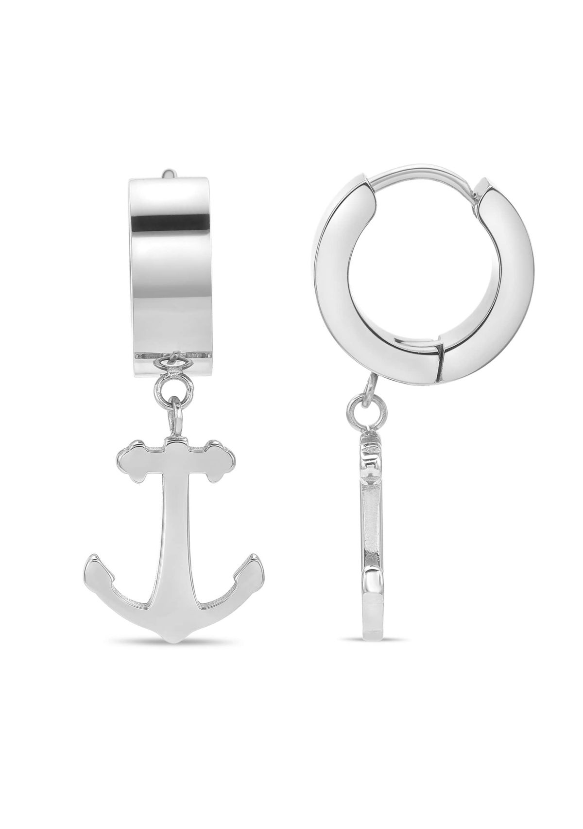 Anchor Earrings in Ion Plated Stainless Steel