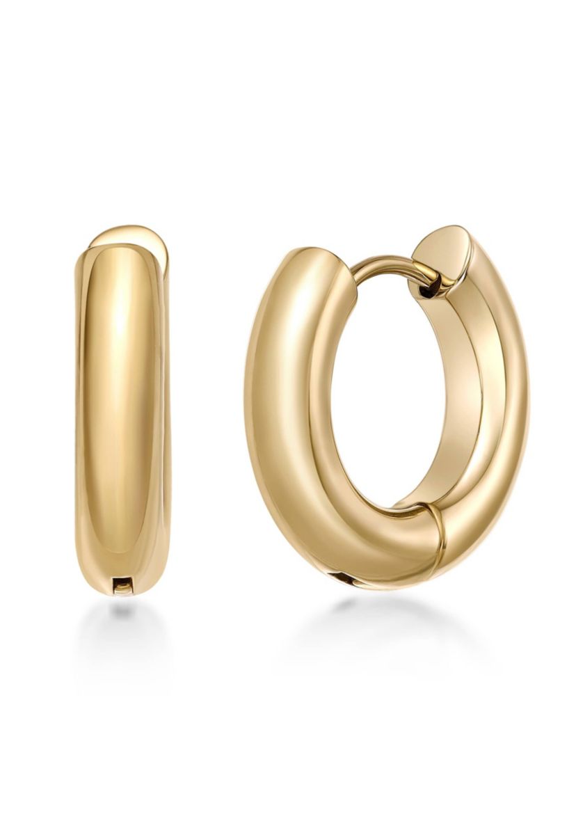 Hoop Earrings in Ion Plated Stainless Steel